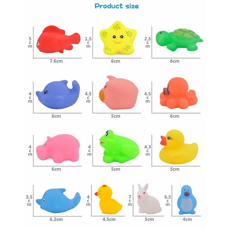 Đồ chơi bồn tắm chíp chíp bộ 13 con