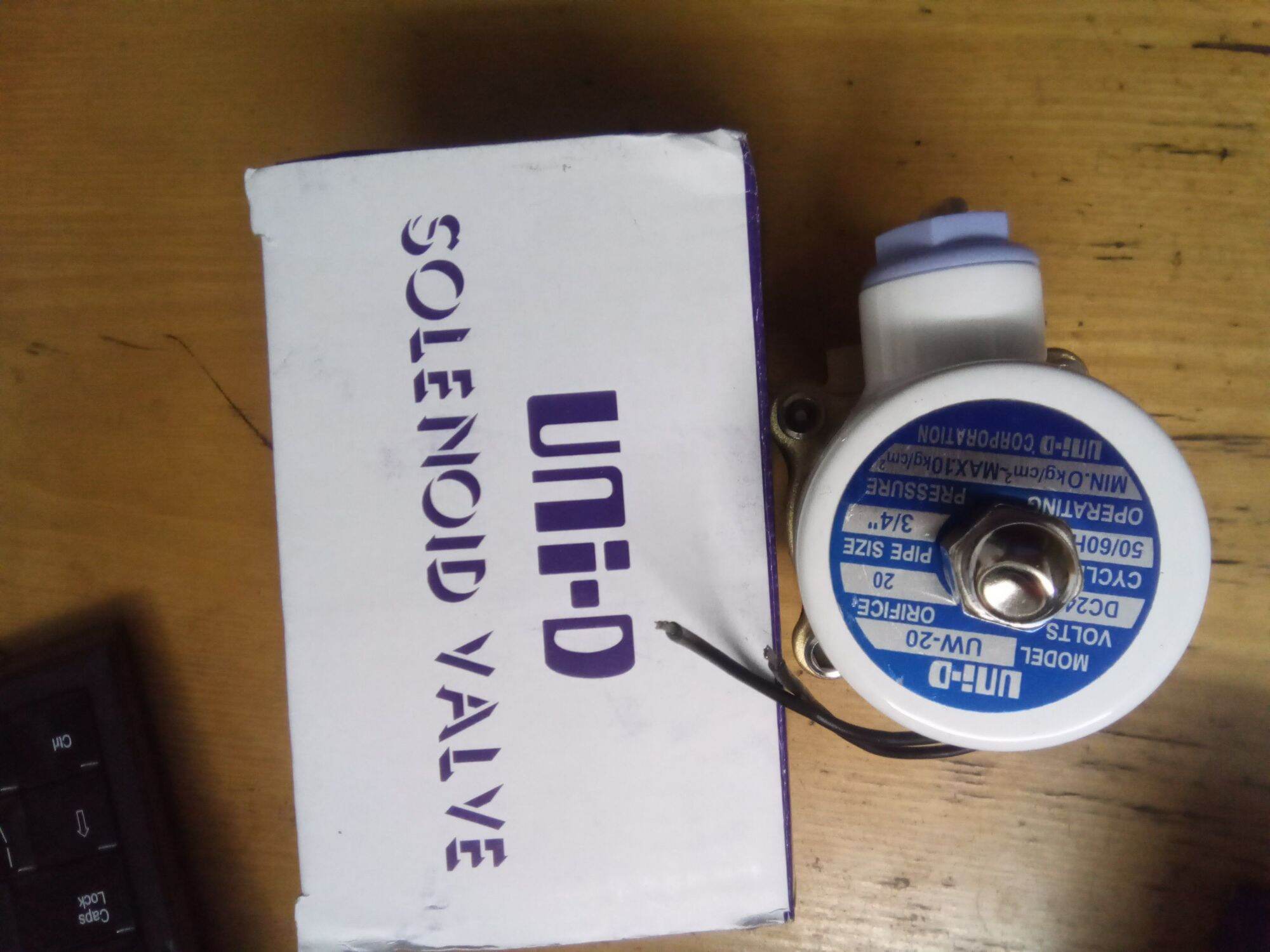 Van điện từ uniD uw-20, 3/4, ren 27, cuộn hút AC 24 V