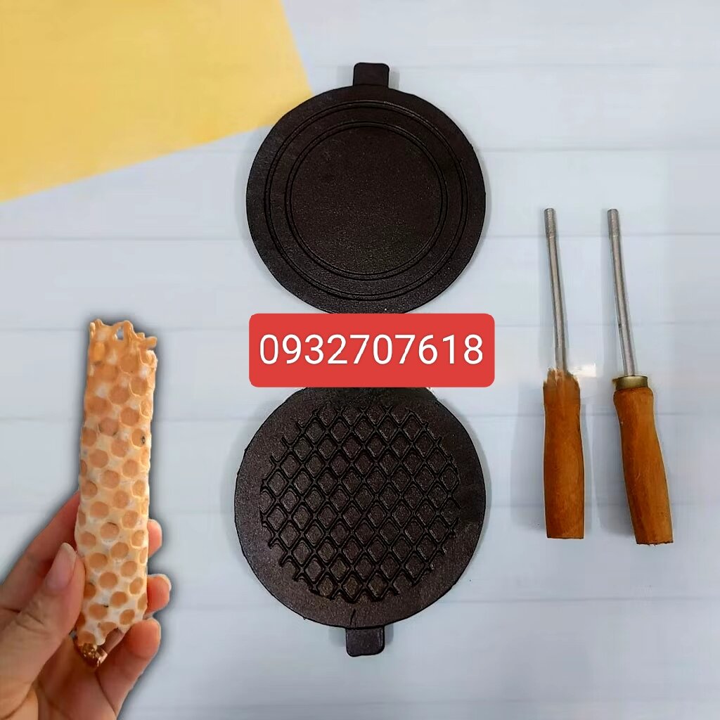 Khuôn bánh kẹp cuốn ốc quế chống dính 16cm