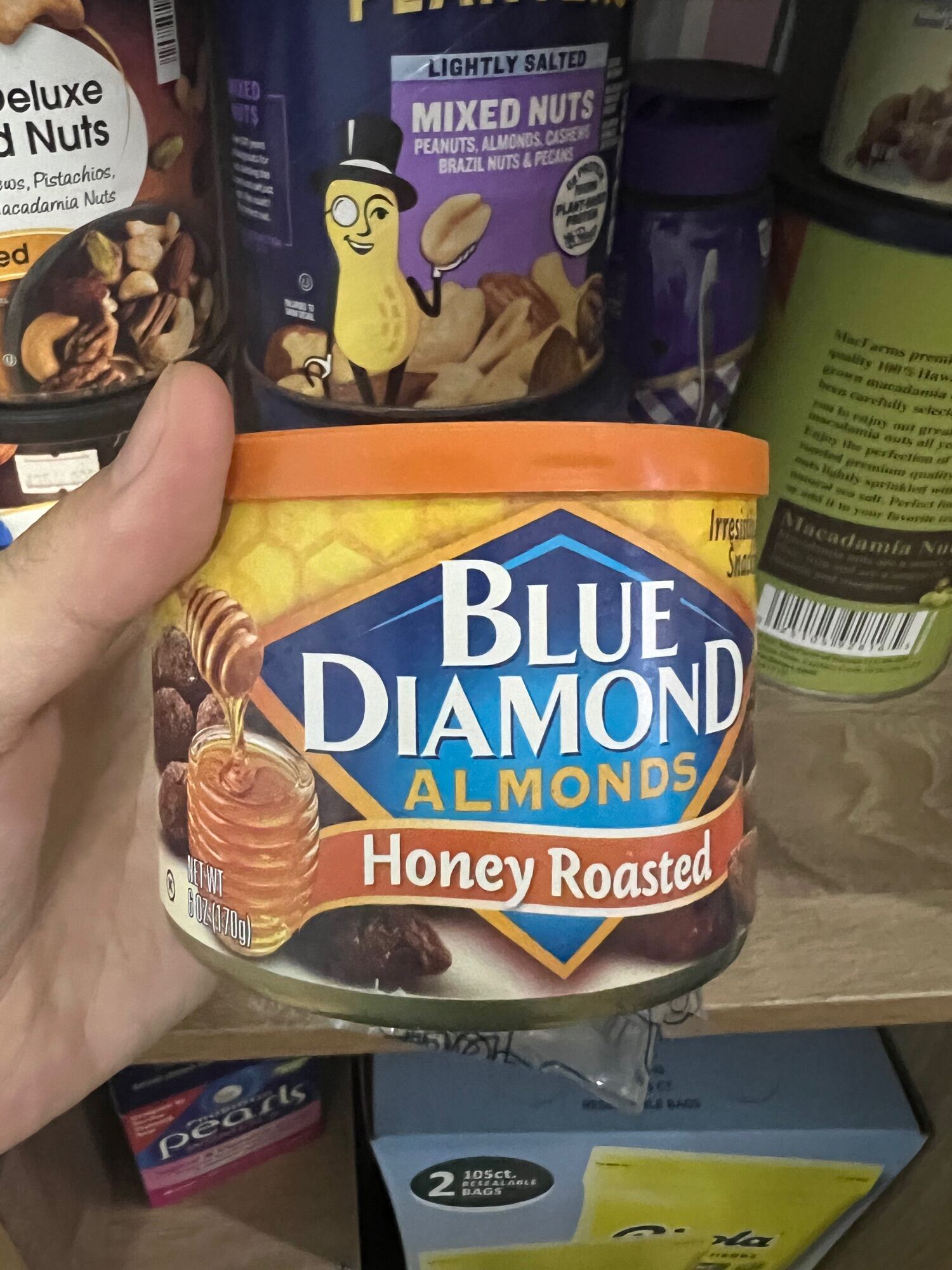 Hạt hạnh nhân ăn liền Blue Diamond 170g Mỹ