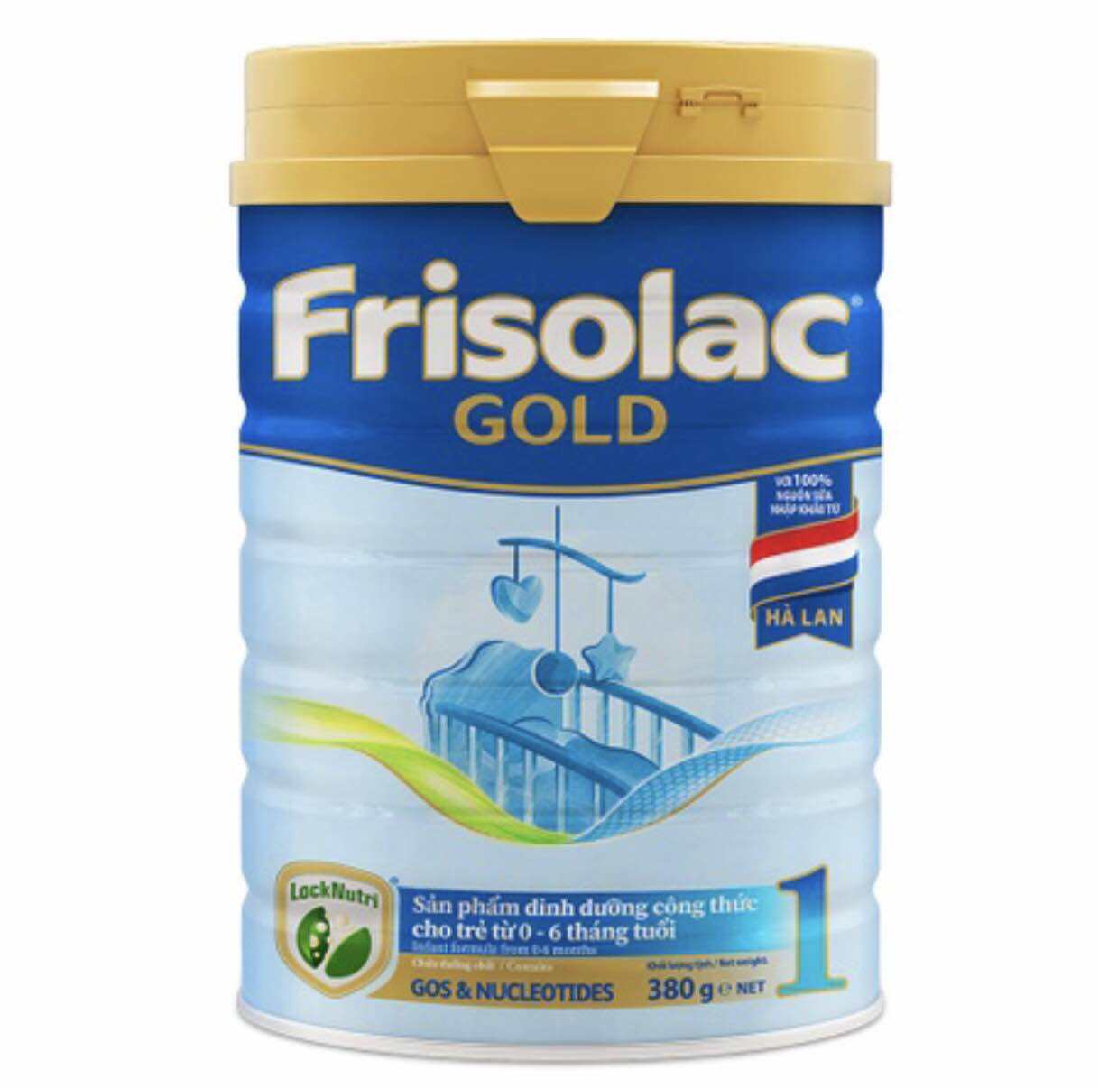 SỮA BỘT FRISOLAC GOLD 1- 380G 0-6 Tháng Tuổi.