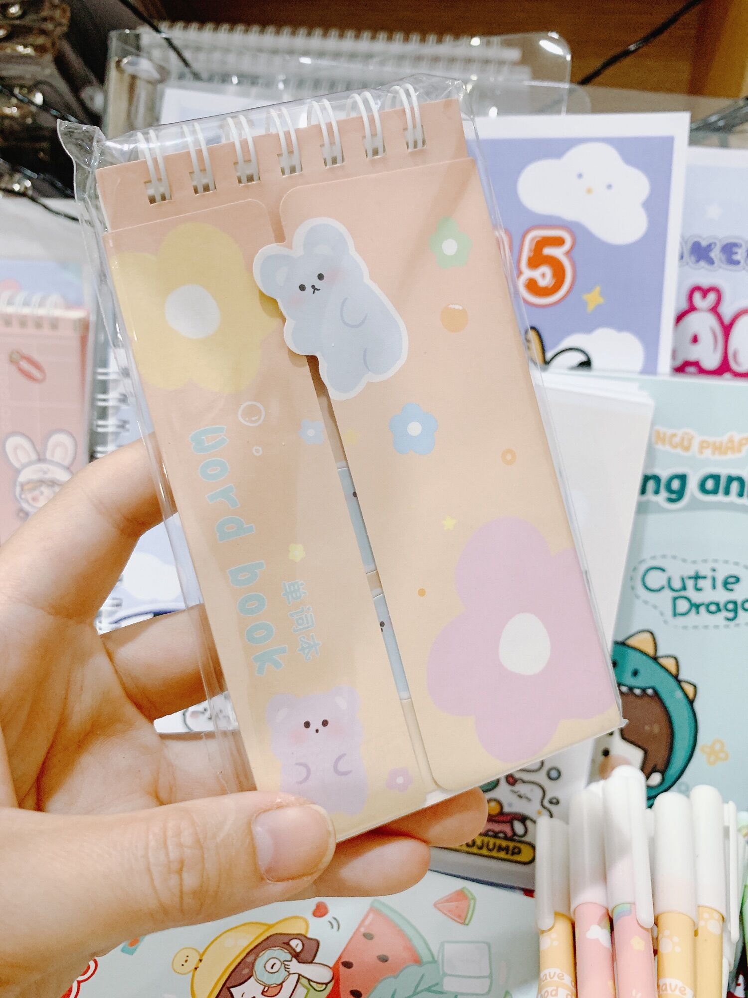 Sổ ghi nhớ từ vựng tiếng anh, hàn, nhật
