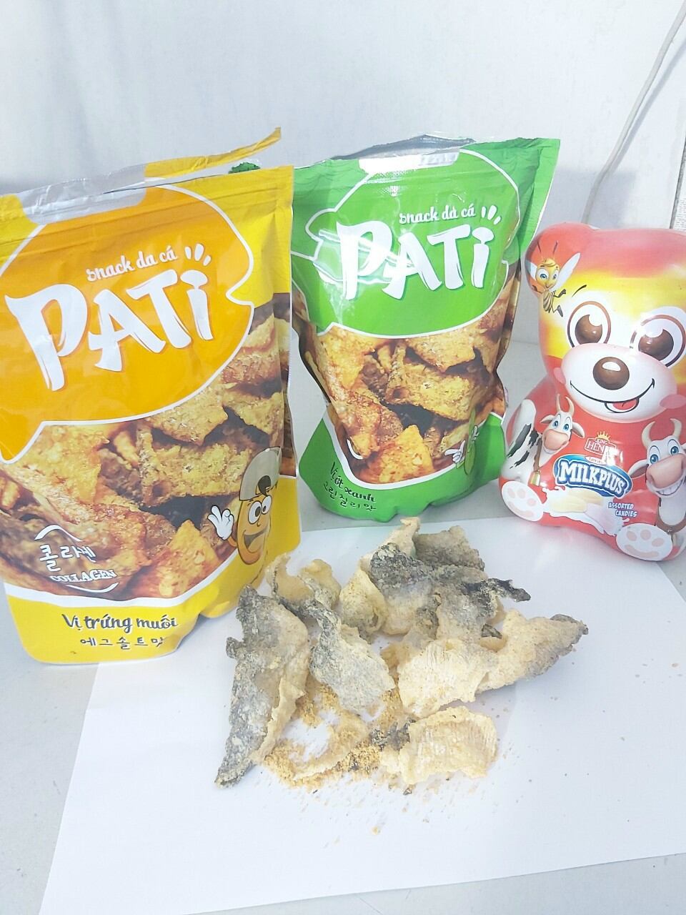 Da cá vị trứng muối, ớt xanh Pati HQ 50g