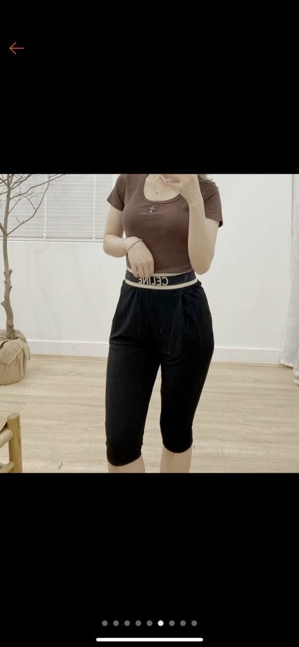 Quần lửng ngố umi hàn co giãn nữ