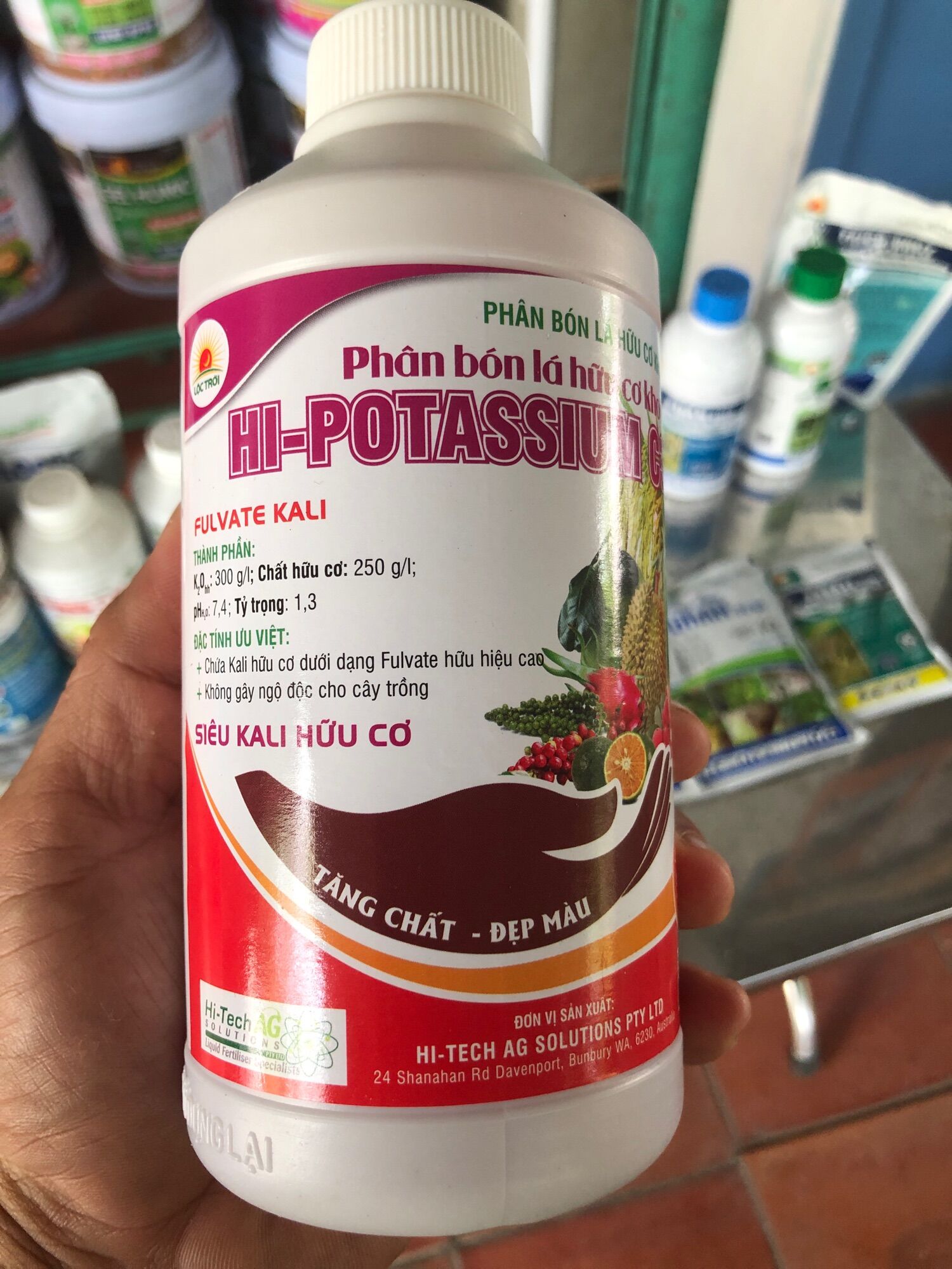 Phân bón lá hữu cơ kali c30 lộc trời