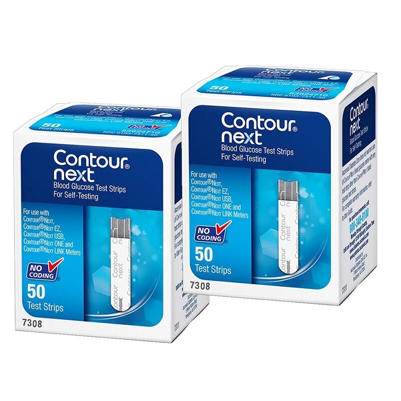 Que thử đường huyết Contour Next hộp 50 que