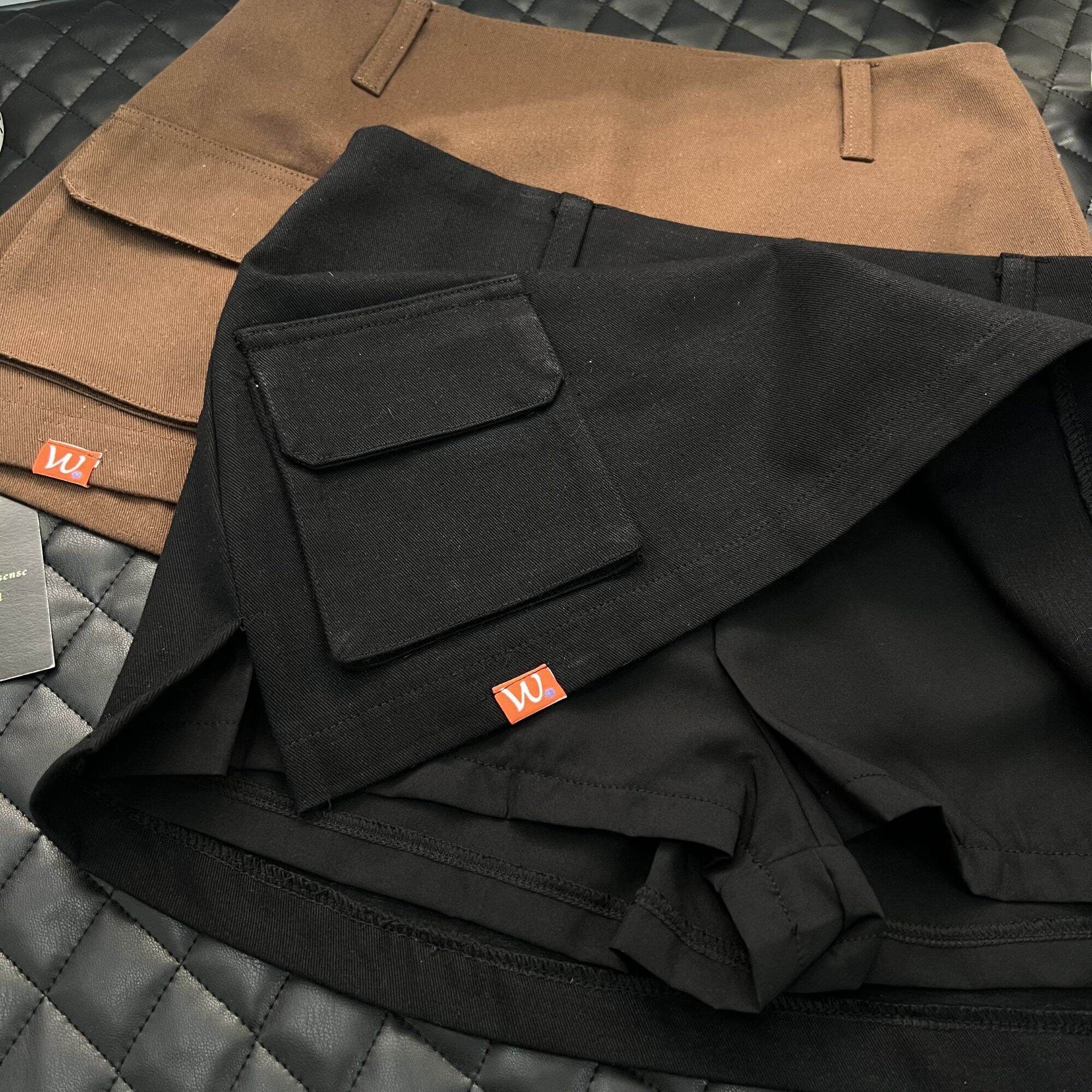 Chân váy quần kaki BOX MINI SKIRT