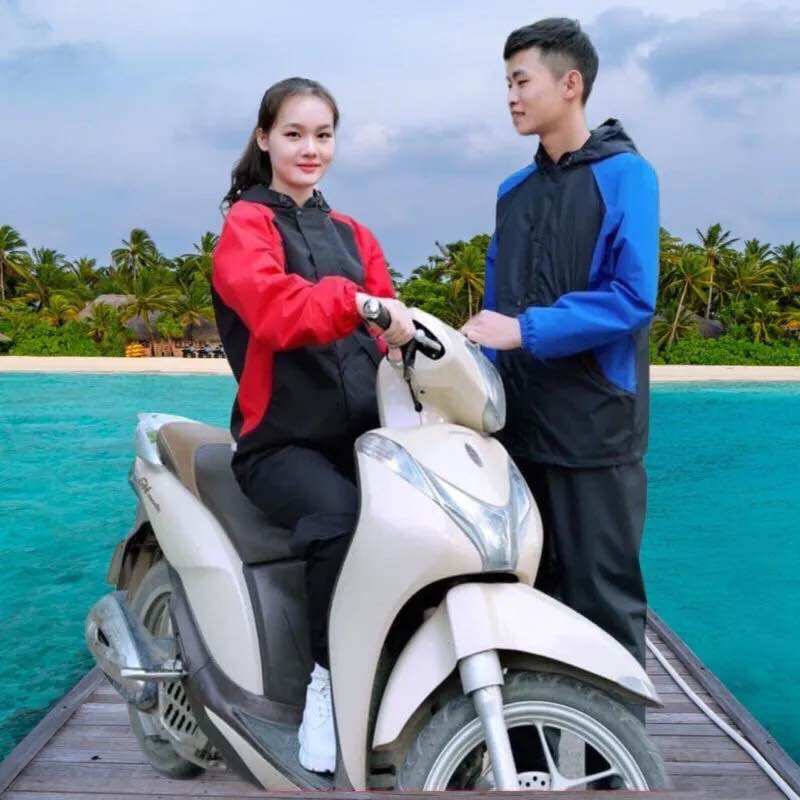 Bộ quần áo mưa gió kháng nước chống lạnh .áo mưa bộ người lớn 1 người siêu chống thấm 2 lớp nam nữ