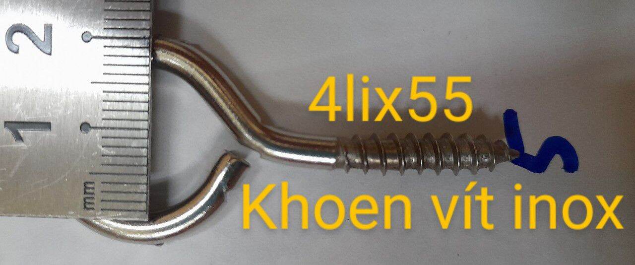 10 cái Khoen Vít tròn Inox