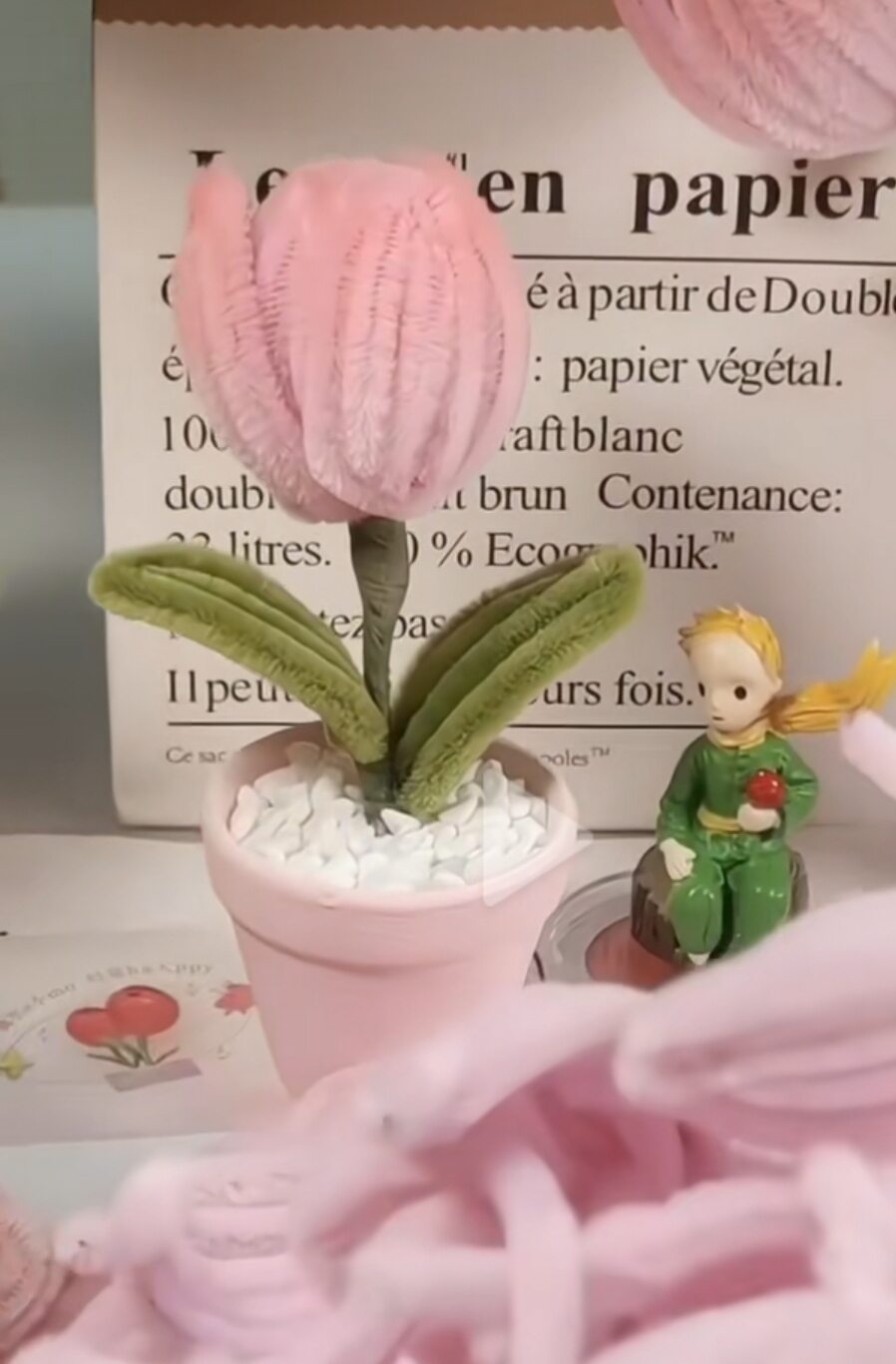 Chậu hoa tulip mini để bàn decor