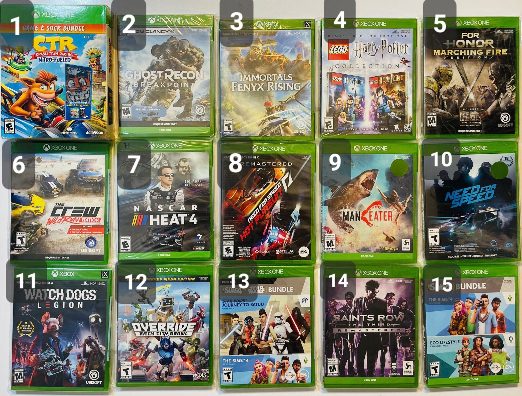 Đĩa game xbox one : số 03