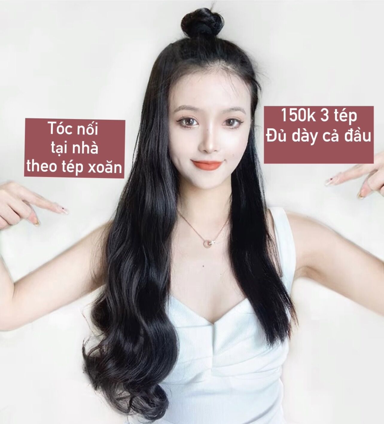Tóc giả dạng kẹp phím