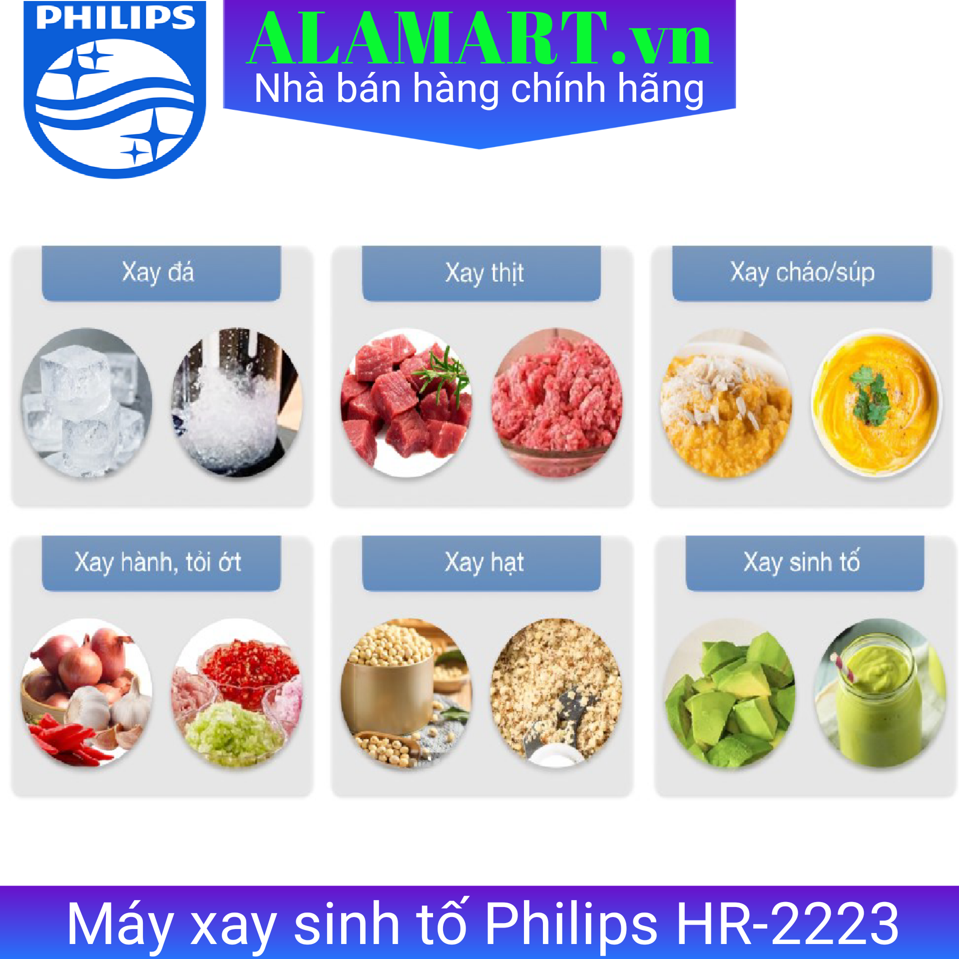Máy xay sinh tố Philips HR2223/00