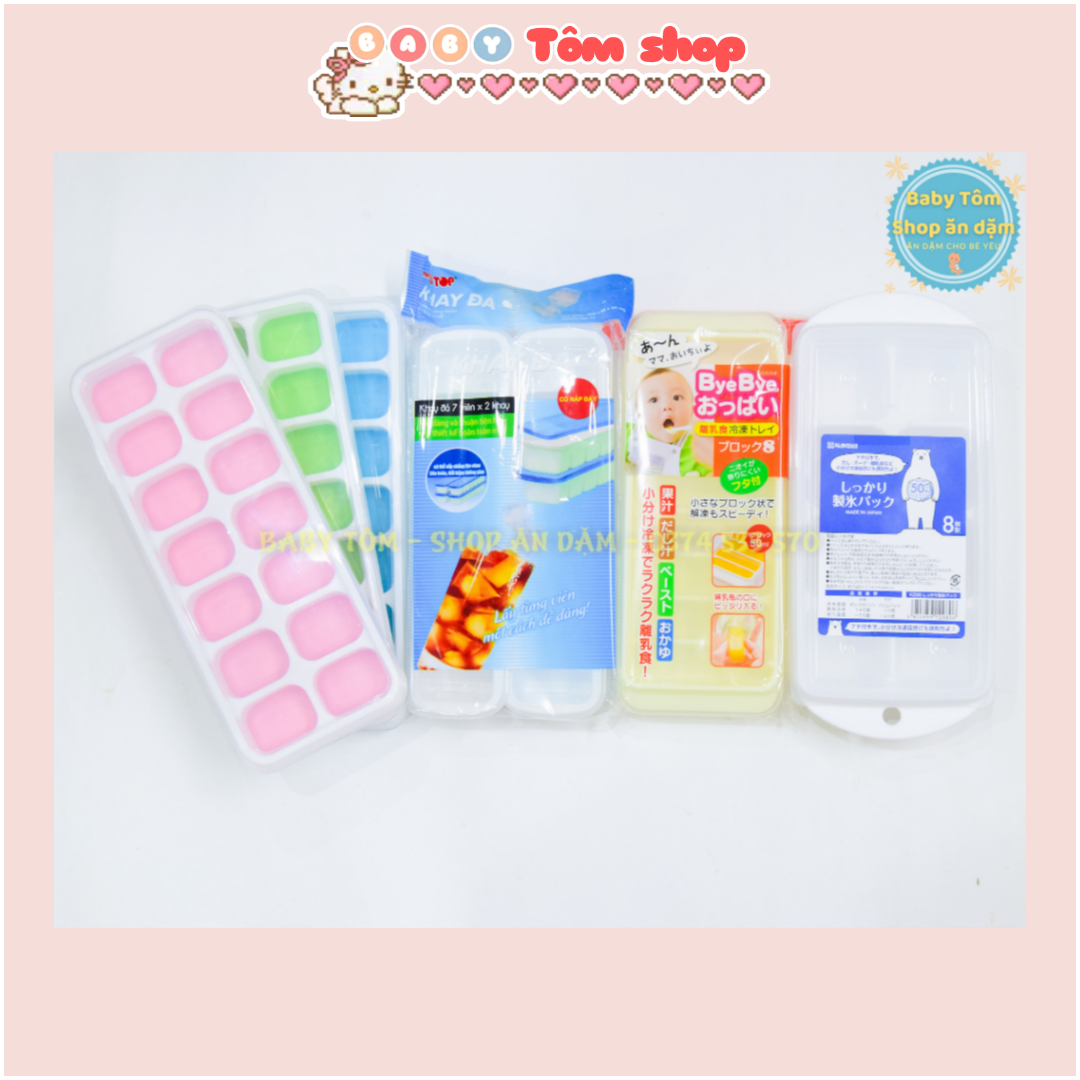 Khay trữ đông, khay trữ dashi cho bé ăn dặm NCC Baby Tôm