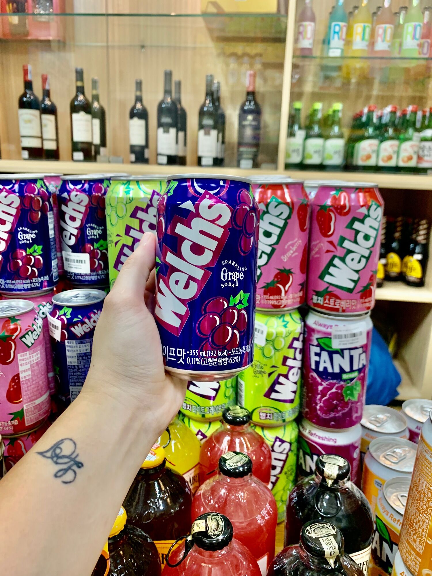 Combo 6 Lon Nước Ngọt Welch’s Hàn Quốc- 3 Vị