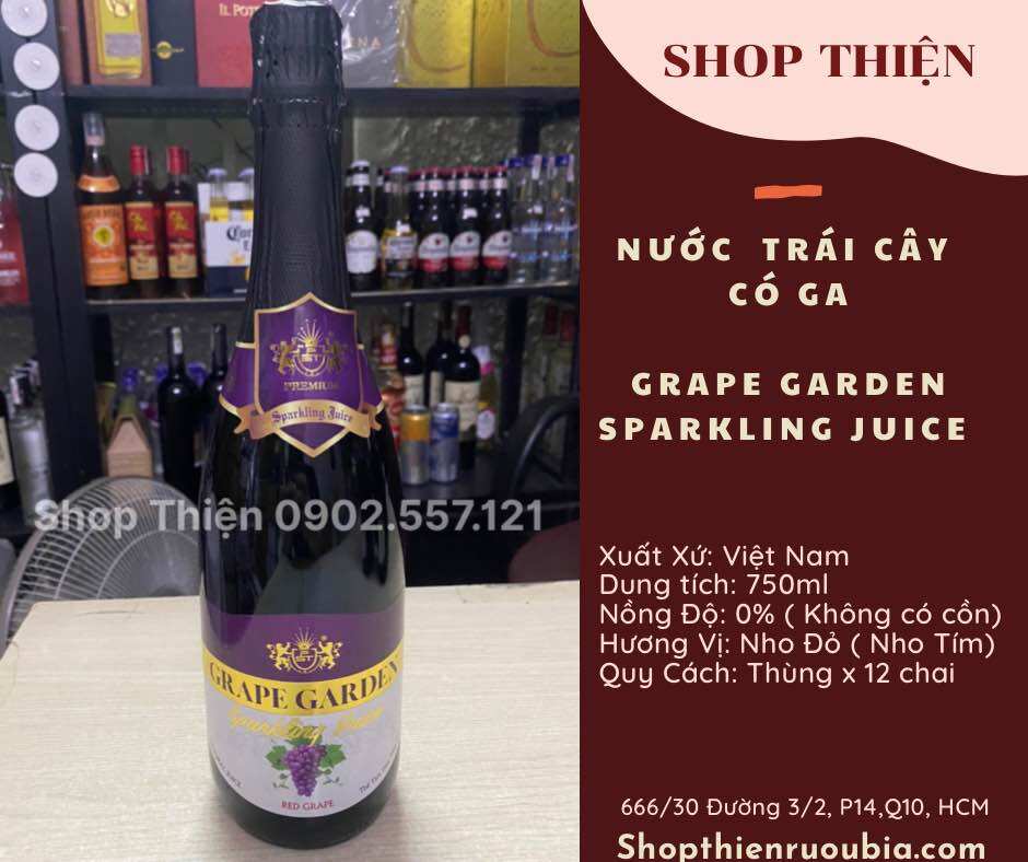 Nước Trái Cây GRAPE GARDEN 750ml- Nho đỏ( Nho tím)
