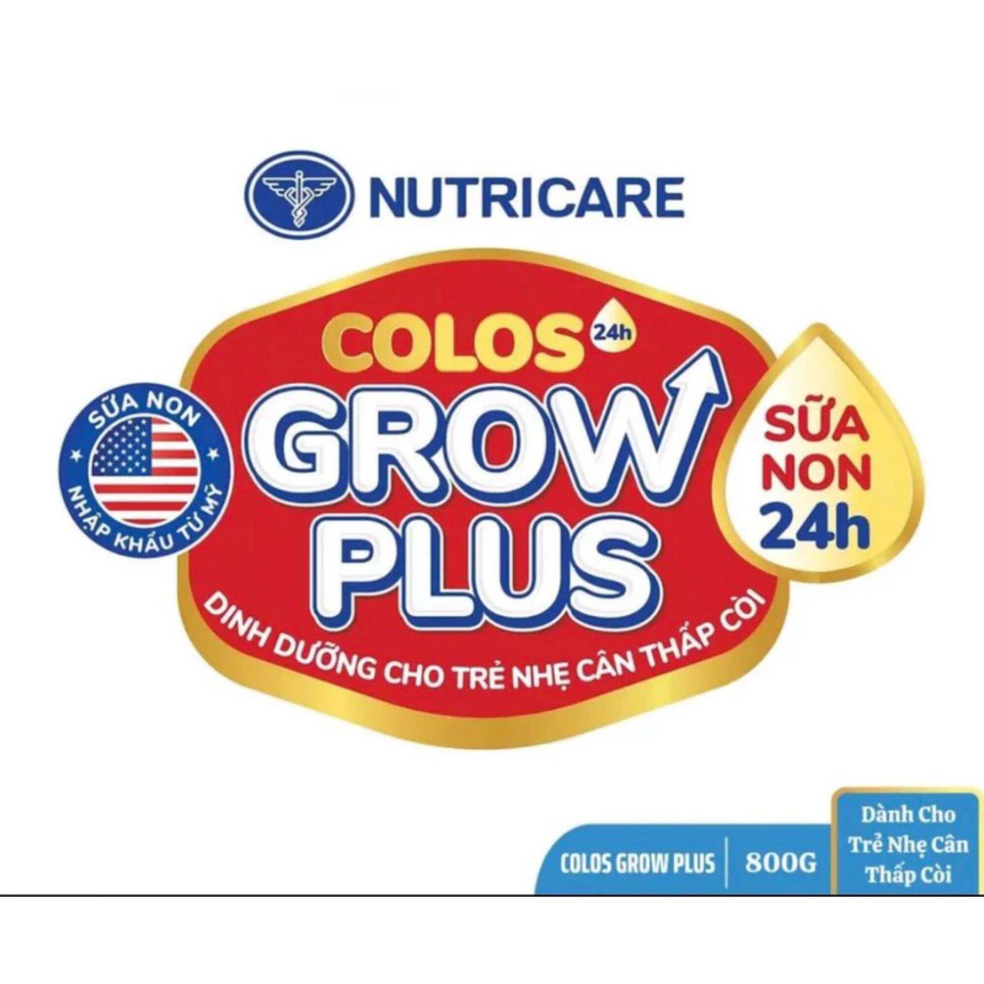 Sữa bột Colos Grow Plus Tăng cân và chiều cao cho trẻ số 0+ (Lon 850g từ 0-1 tuổi)