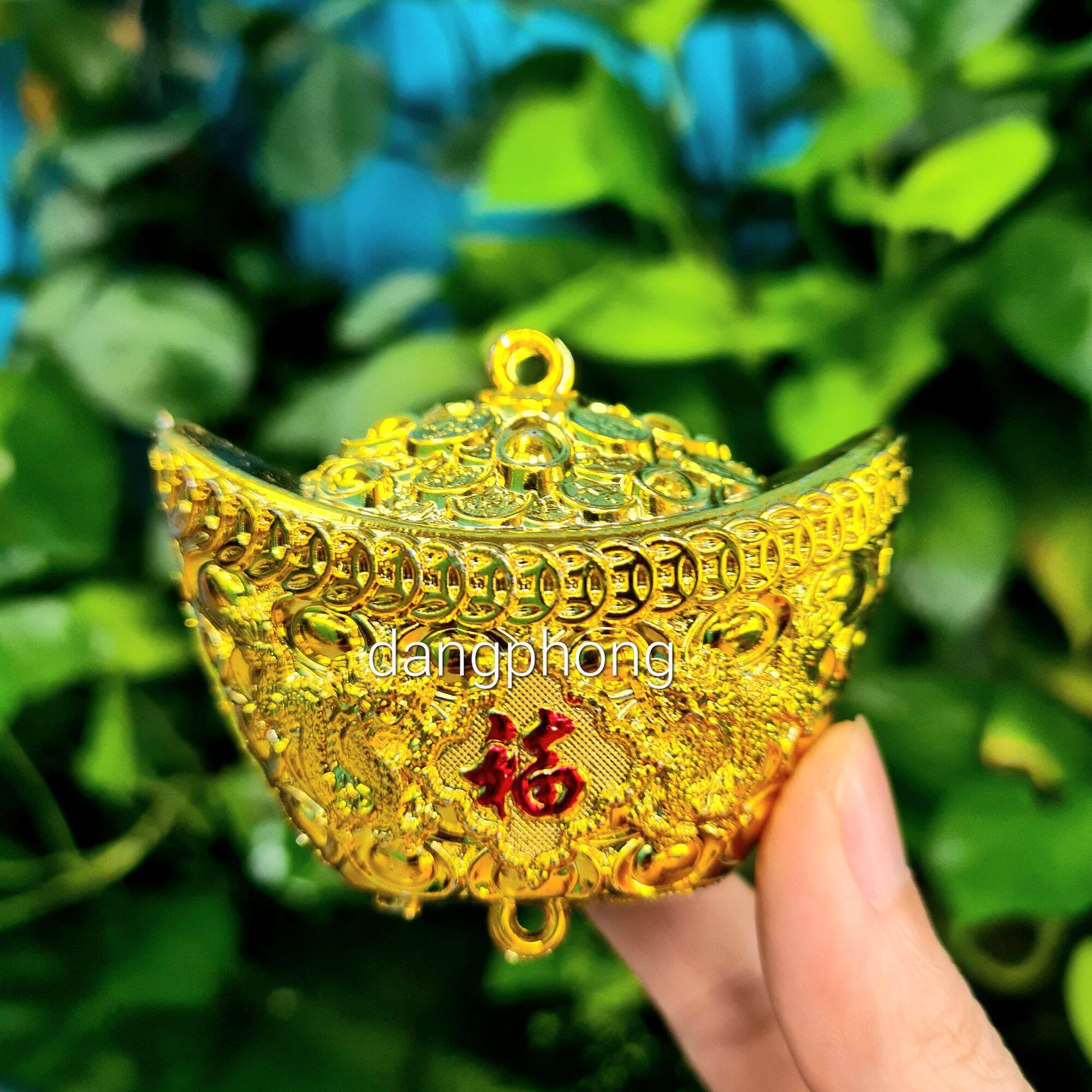Thỏi Vàng 7 cm trang trí tháp tỏi,bông tỏi,oản tài lộc
