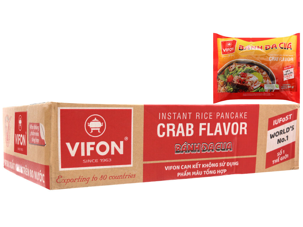 MÌ BÁNH ĐA CUA VIFON ( 1 THÙNG )