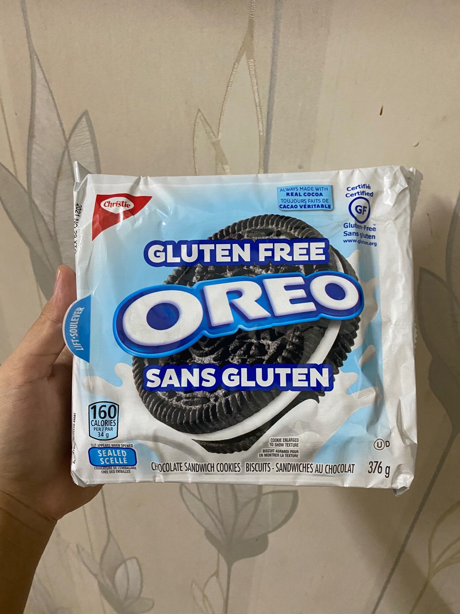 Bánh qui Oreo Gluten Free 376g