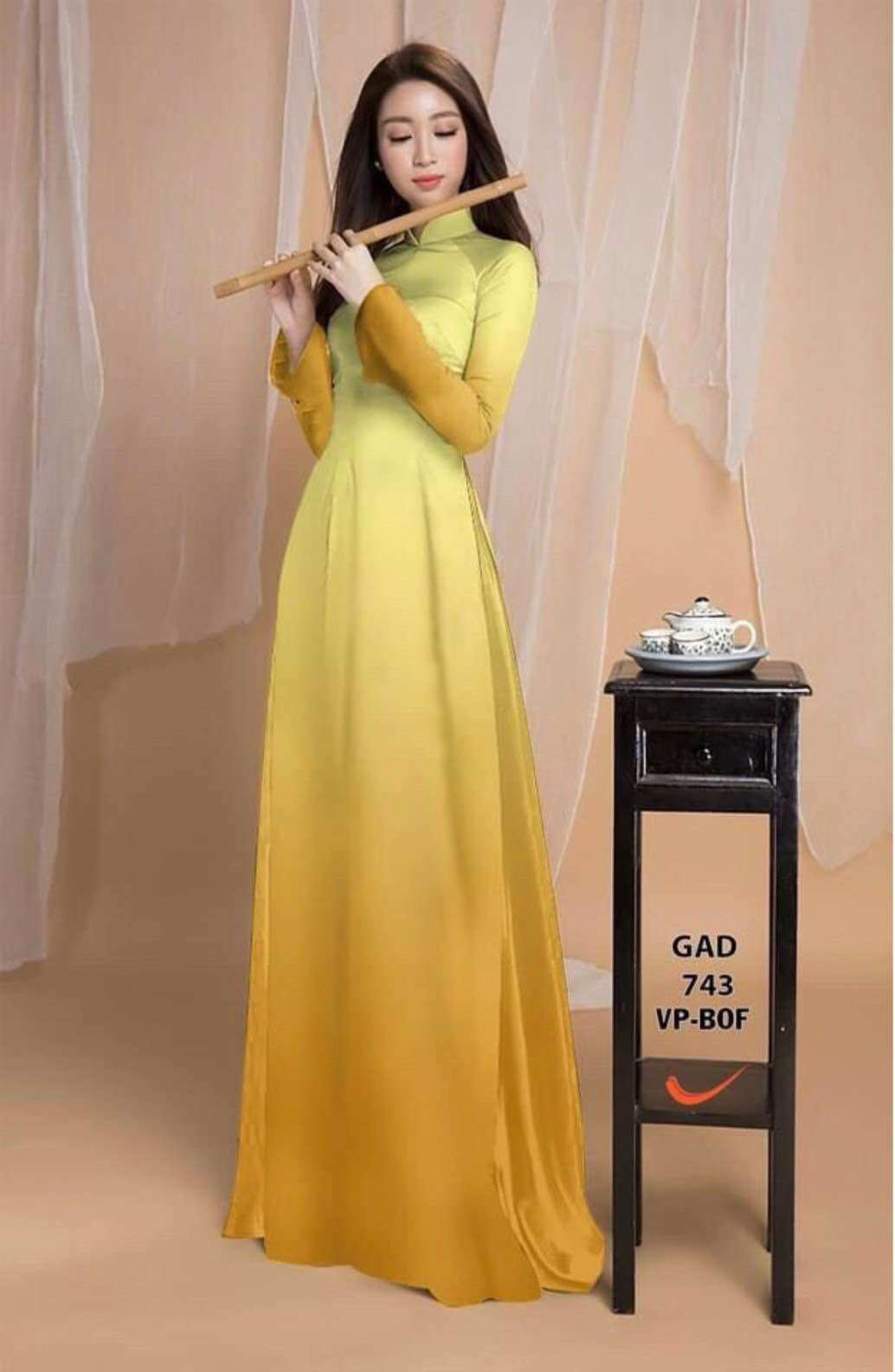 Vải áo dài chuyển sắc
