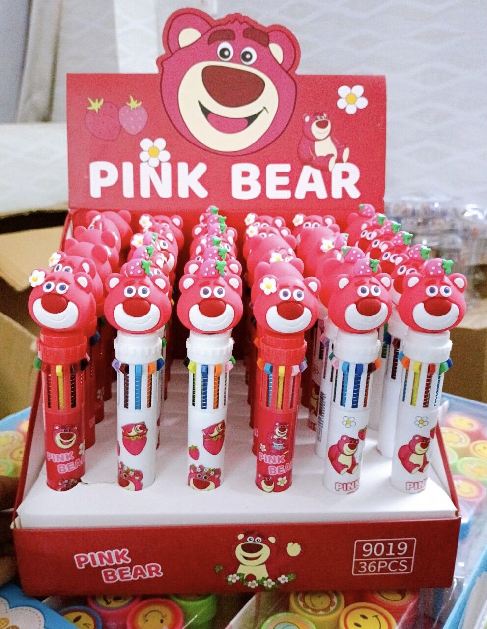 Bút 10 ngòi hình gấu dâu Losto