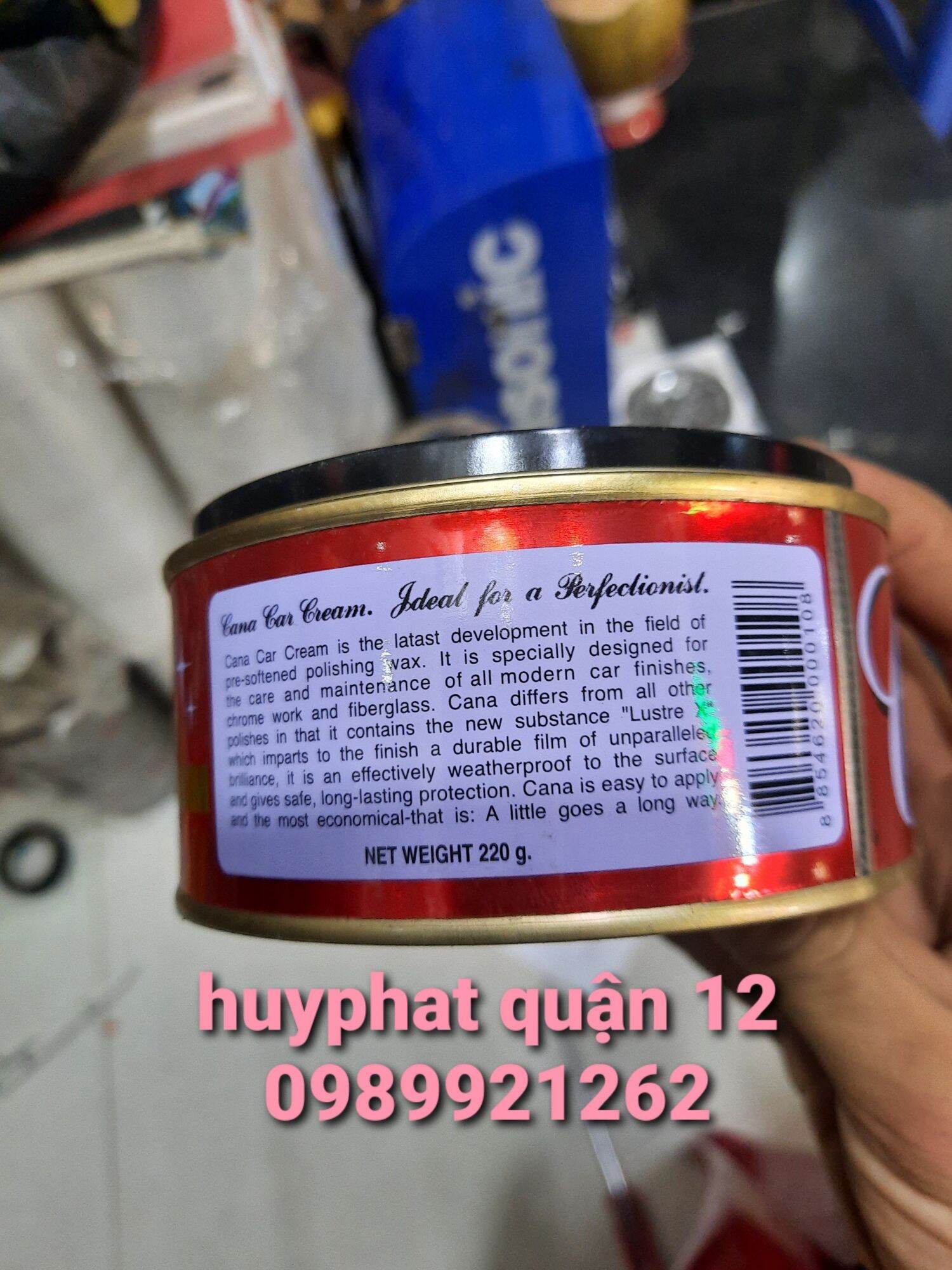[HCM]xi đánh bóng sơn xe Cana car cream 220g