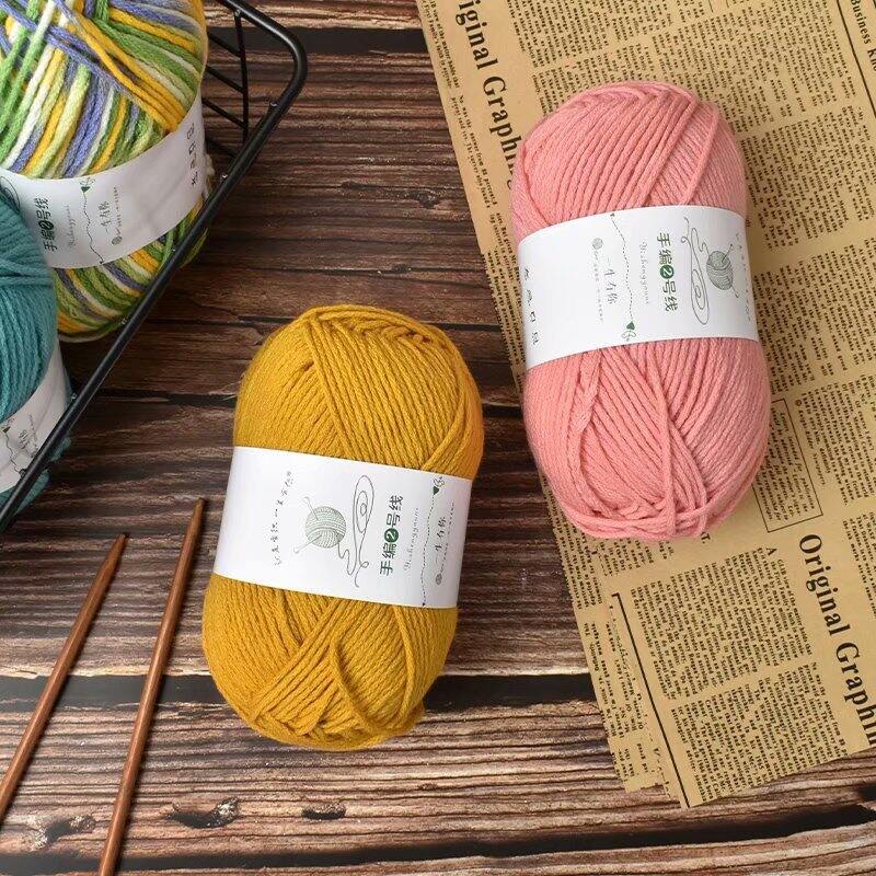 (100gr) - LEN YAOH WOOL 3MM - LEN SỢI THỰC VẬT MỀM MỊN - THÍCH HỢP ĐAN KHĂN