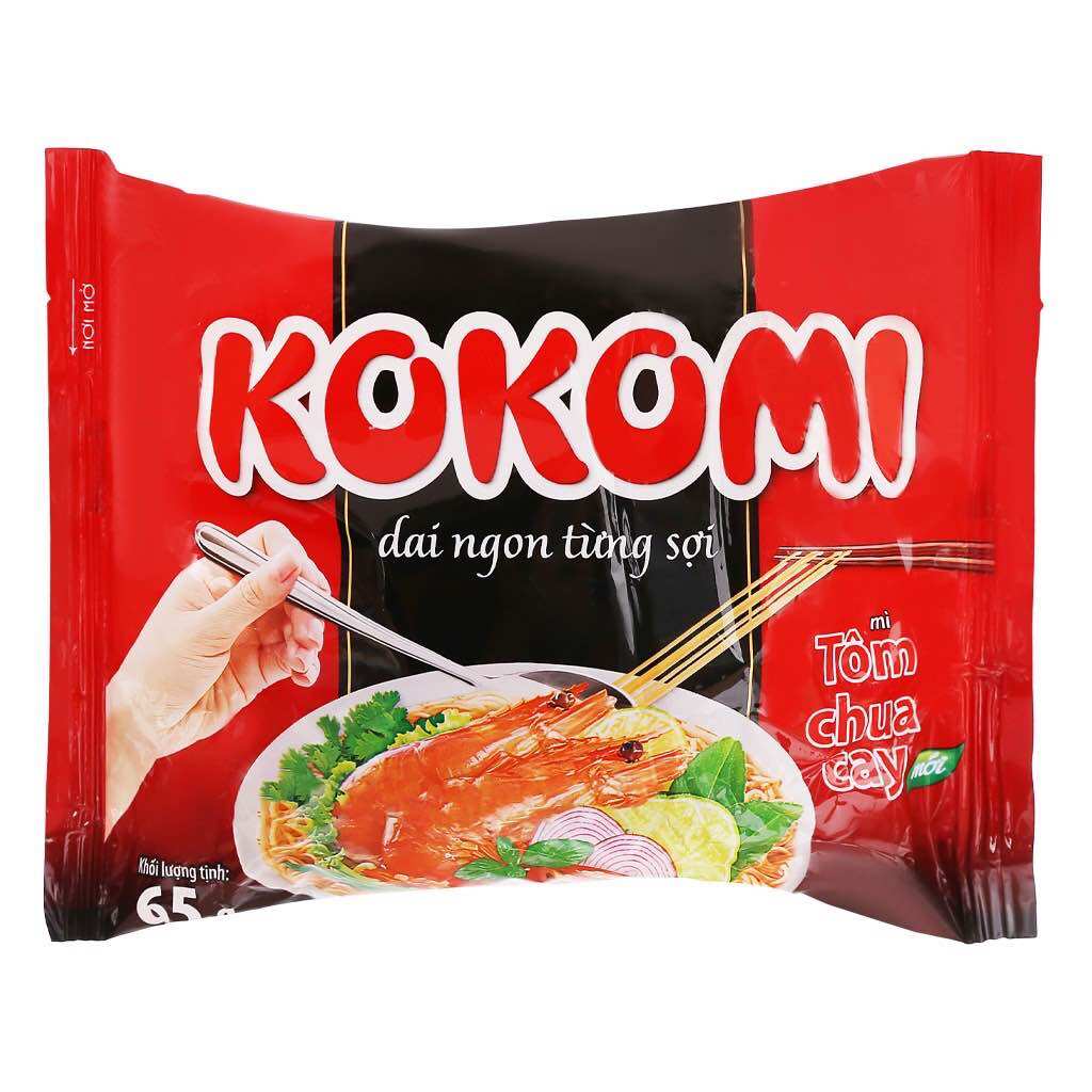 Thùng mì Kokomi tôm chua cay 30 gói 65g