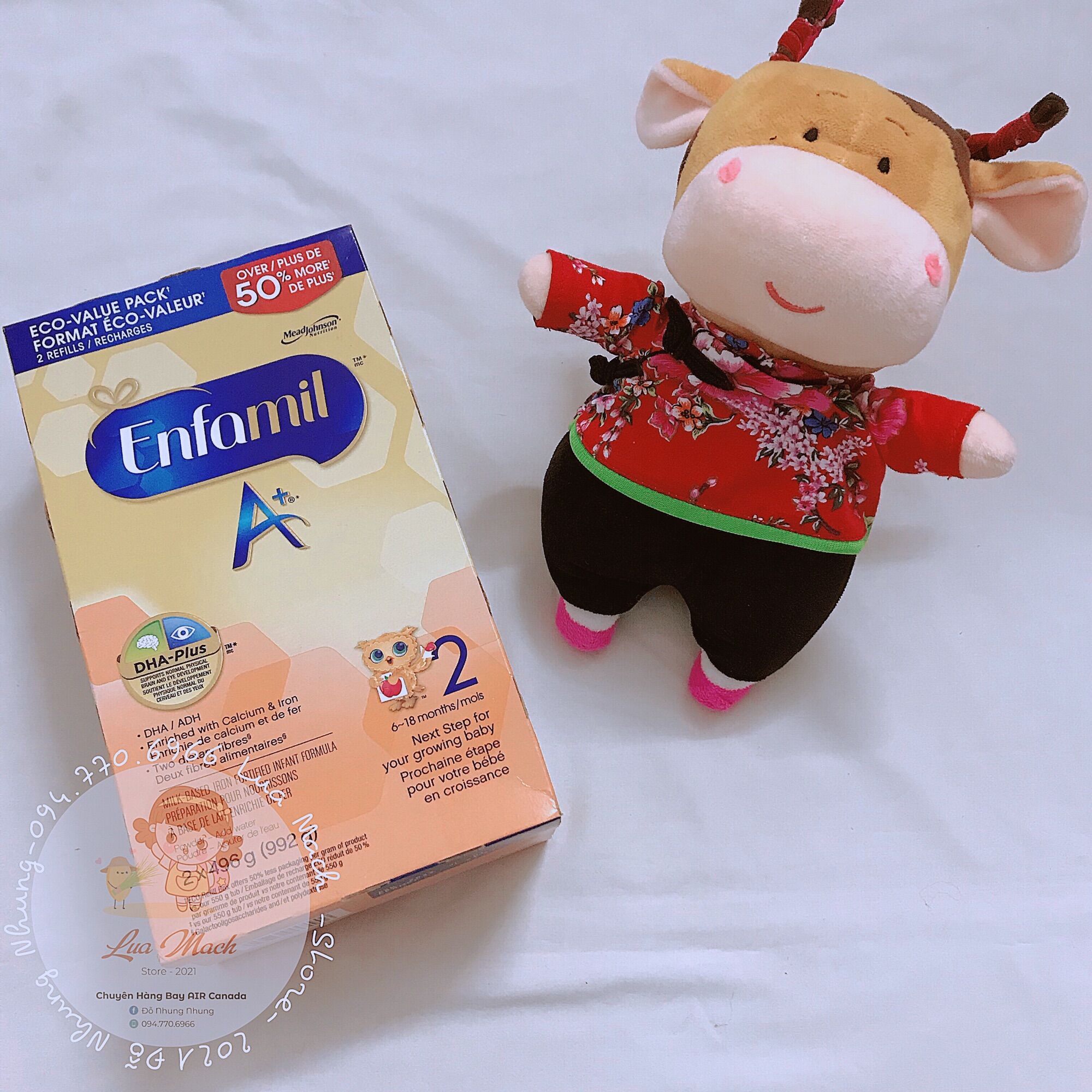 Sữa ENFAMIL A+ số 2 hộp giấy 992g Canada🇨🇦 (Hàng bay air 100%)