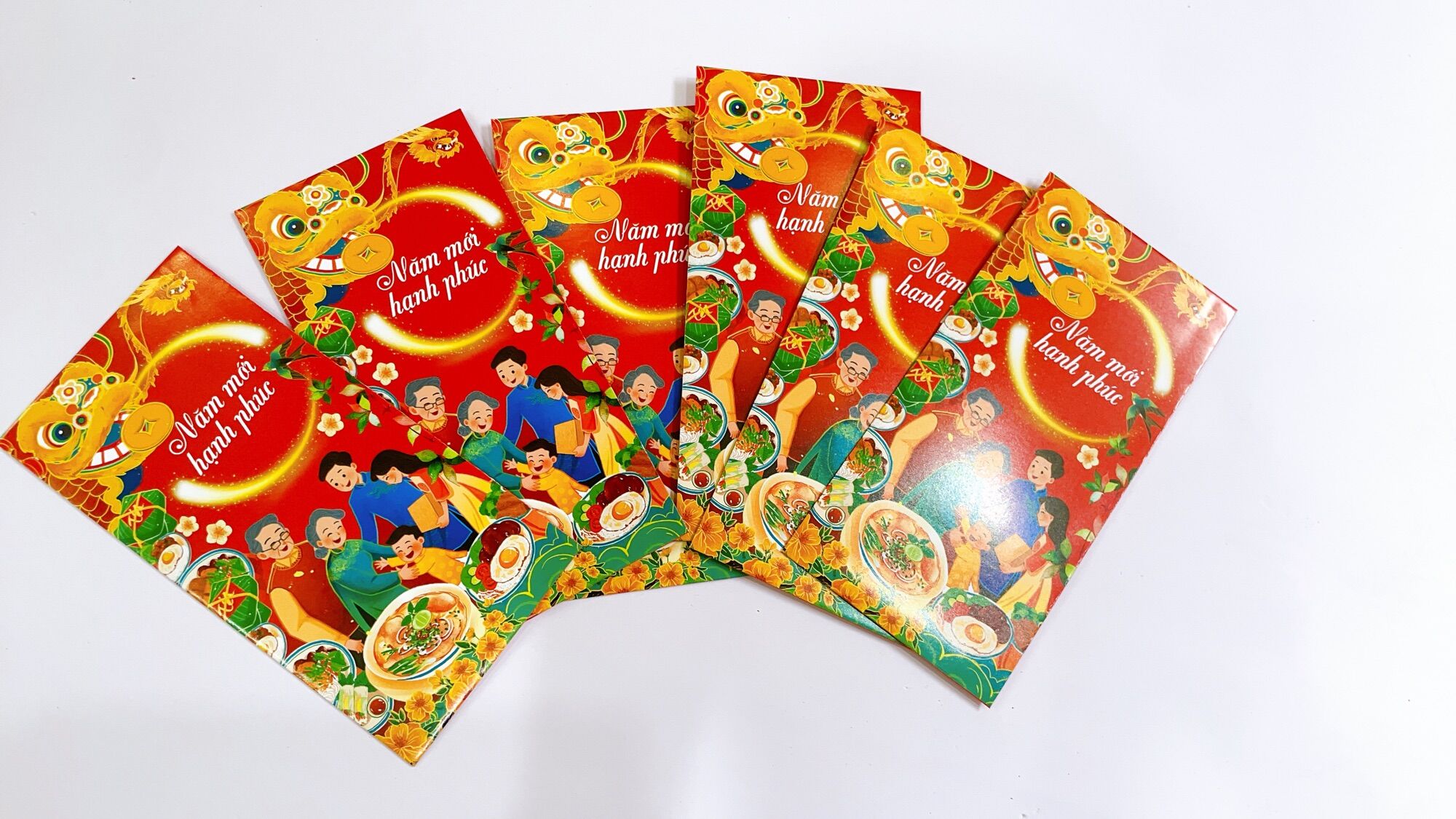 Combo 5 cái bao lì xì Tết 2023