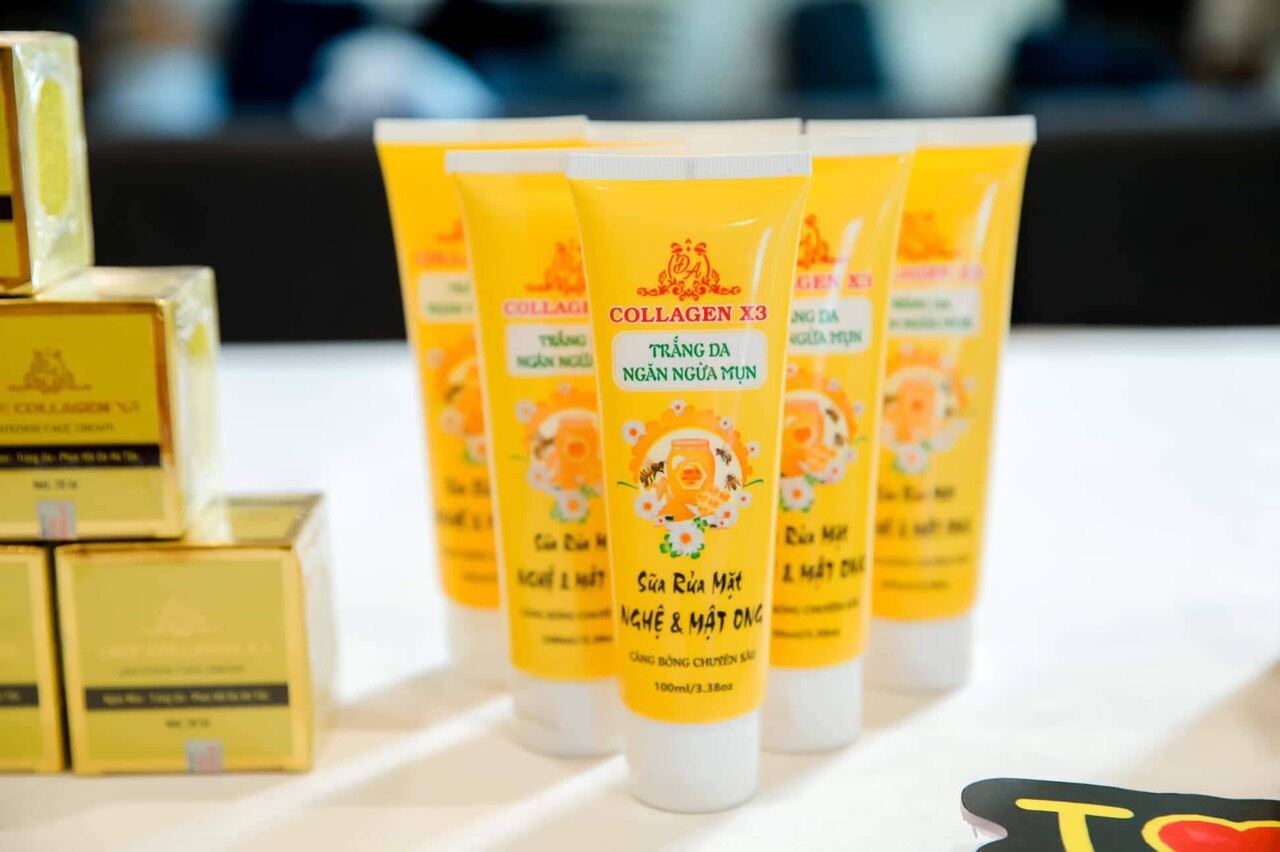 Sữa Rửa Mặt Collagen X3 Đông Anh – Làm sạch sâu, ngừa mụn, mờ thâm, tái tạo da – Tuýp 100 ml
