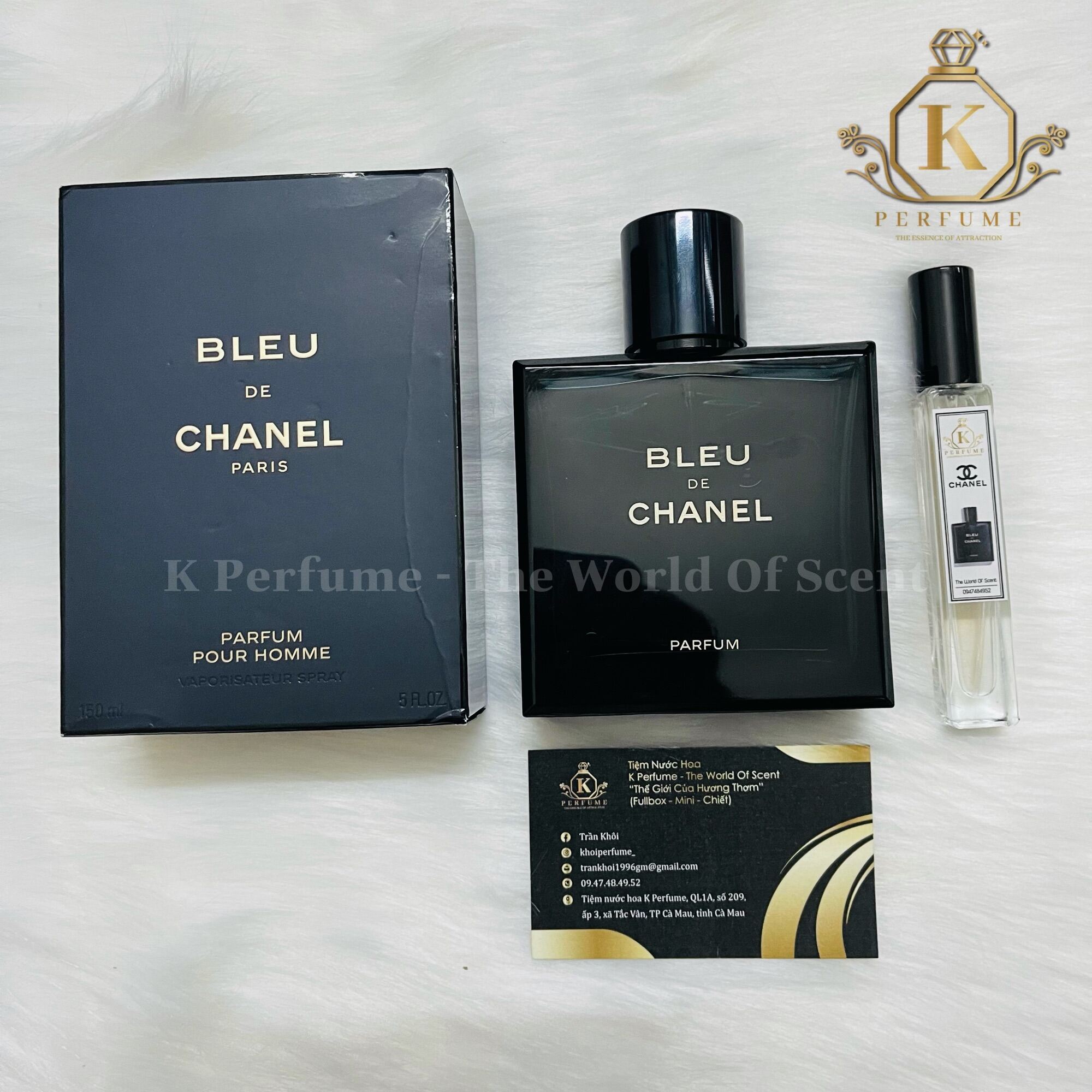 [K-Perfume Chính Hãng] Nước Hoa Nữ Mẫu Dùng Thử Chiết 5ml 10ml 20ml - Chanel Bleu Parfum 2018 (Chữ Vàng)