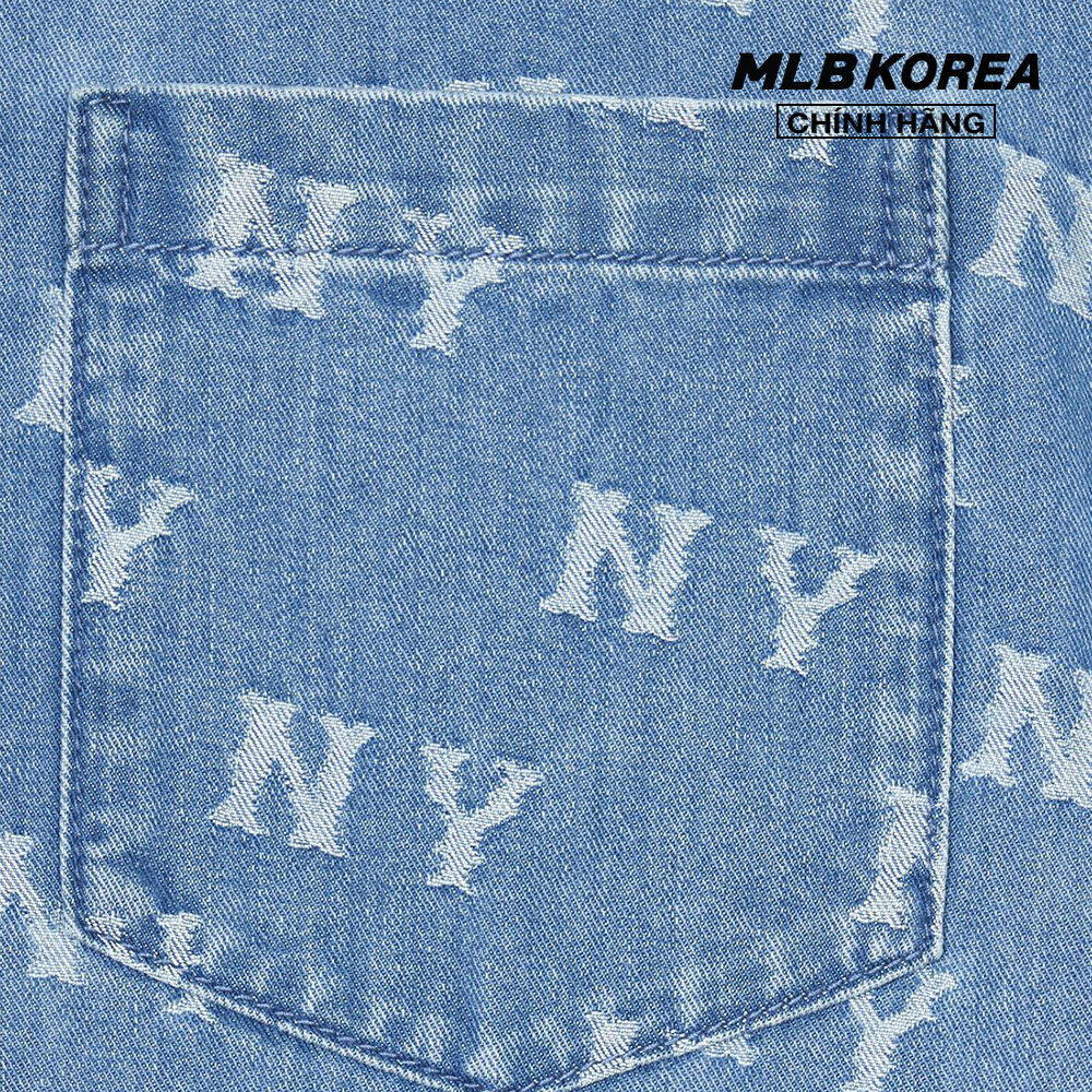 MLB - Áo sơ mi denim unisex Classic Monogram Jacquard 3ADRM0141-50BLL