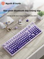 EWEADN | Bộ Bàn Phím và Chuột Bluetooth Không Dây Có Cảm Giác Cơ Học và Phím Yên lặng cho Phụ Nữ Sử dụng Văn Phòng