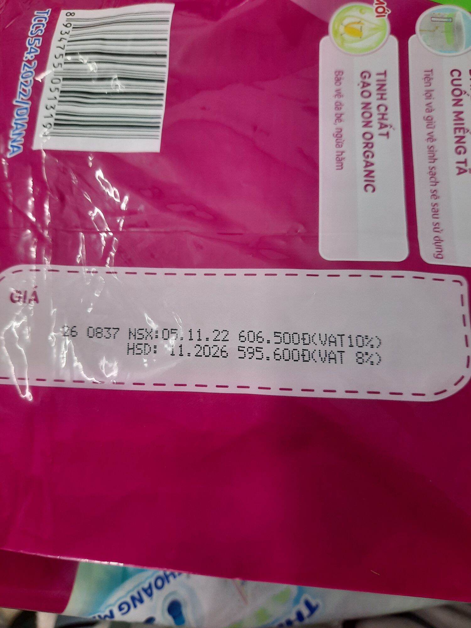 TÃ QUẦN BOBBY MEGA JUMBO SIZE L96+12 miếng. hsd 2027