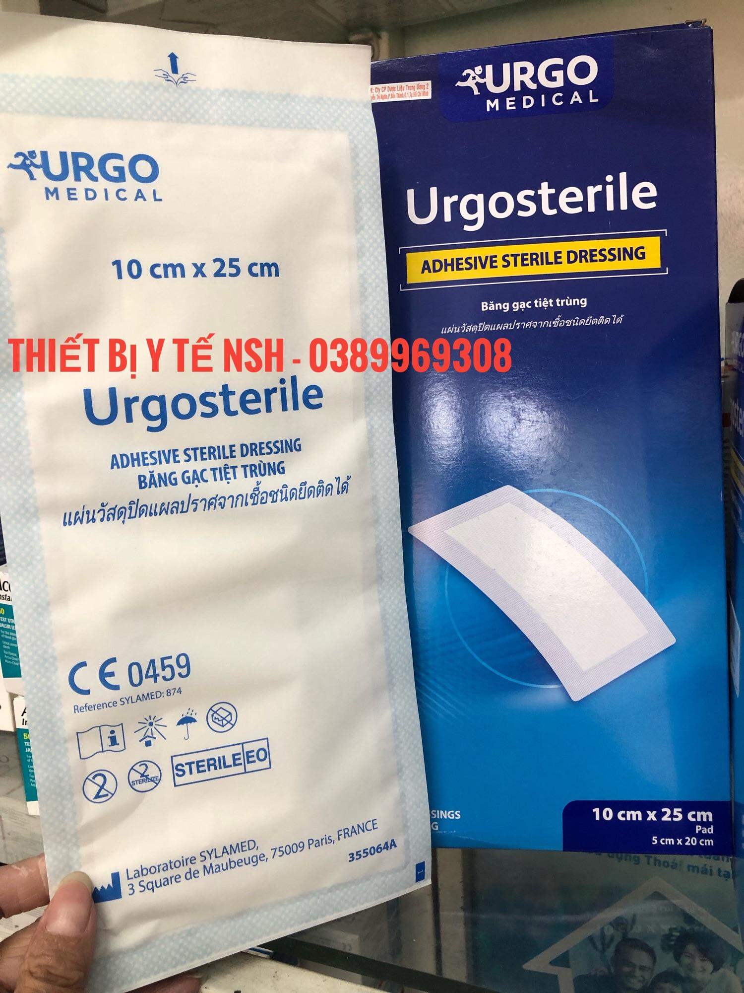 [25cm x10cm] Băng keo dán miếng dán có kèm gạc vô trùng hút dịch vết thương sinh mổ URGO STERILE URGOSTERILE, MIẾNG DÁN BĂNG KEO DÁN HÚT DỊCH VẾT THƯƠNG SINH MỔ VÔ TRÙNG URGO STERILE, URGOSTERILE