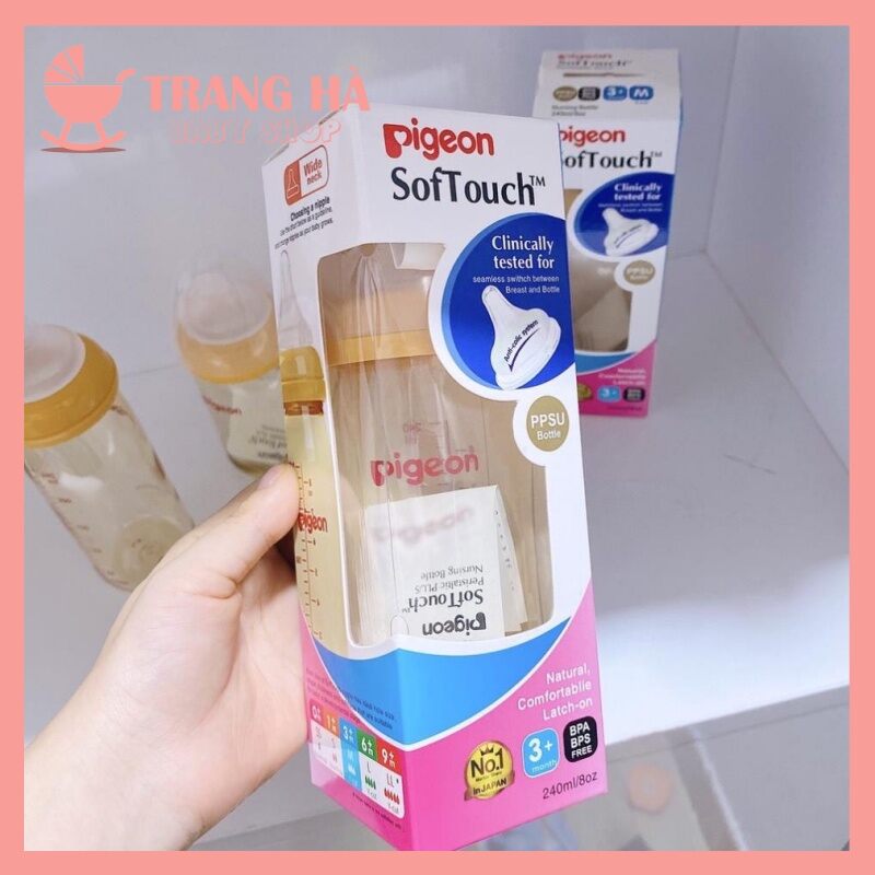 Bình sữa Pigeon SofTouch cho bé