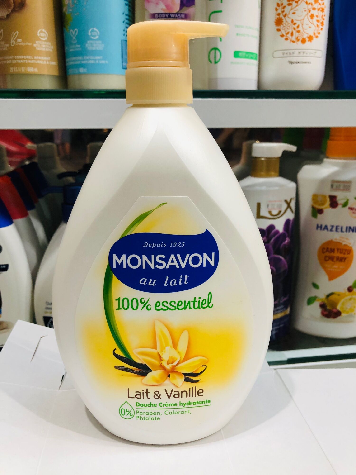 Sữa tắm Monsavon, sữa tắm chiết xuất sữa và hoa vani Monsavon 1000ml