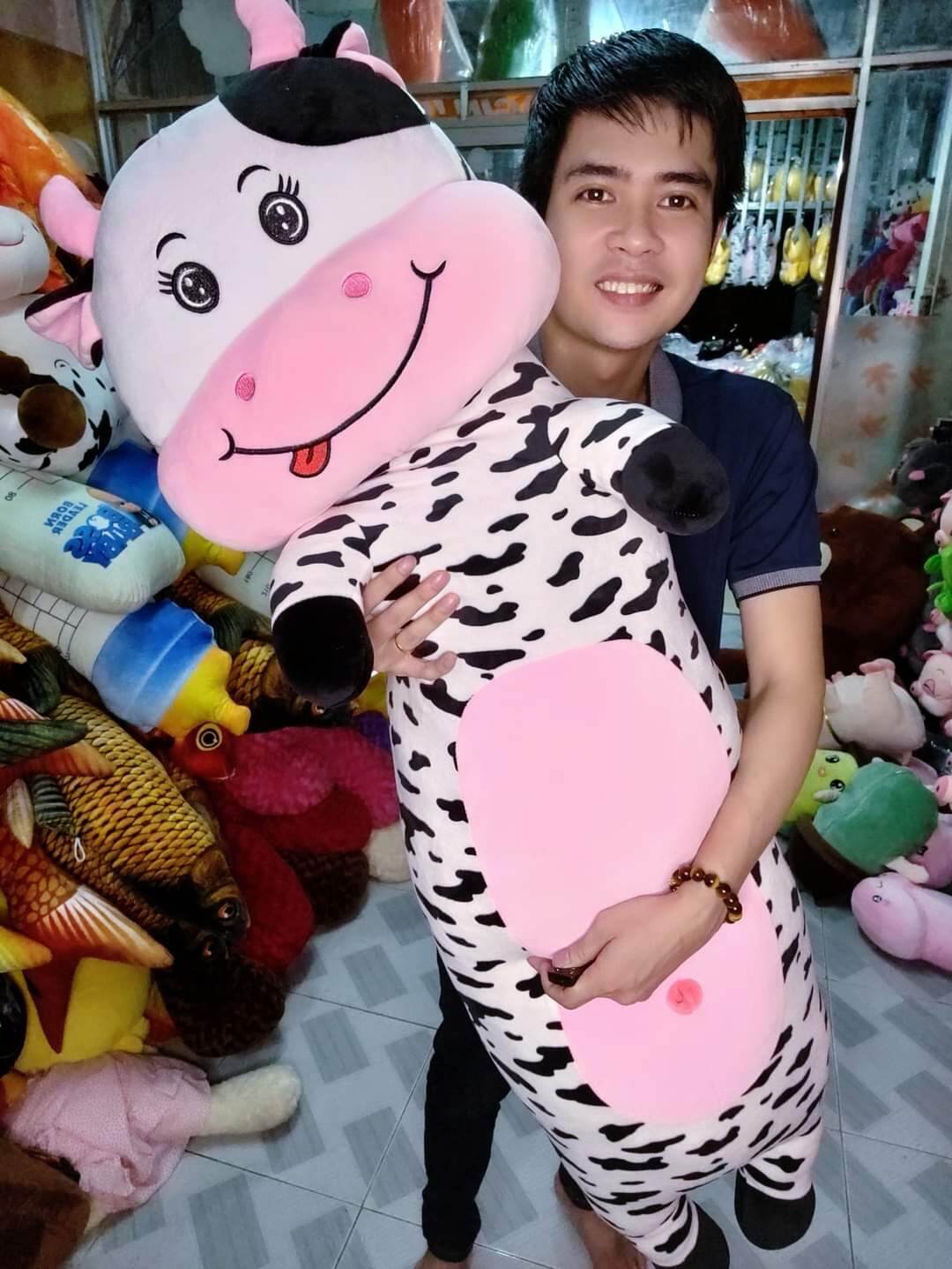 Gấu Bông Bò Sữa Size Siêu To Khổng Lồ (Hàng cao cấp)