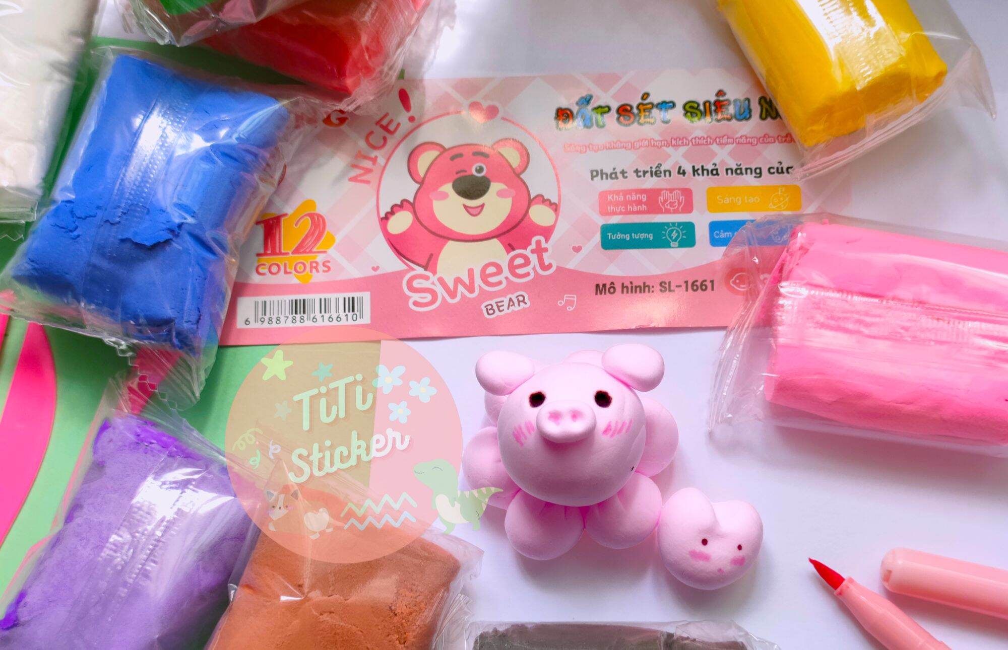 ĐẤT SÉT TỰ KHÔ SET 36màu 💥❤💥❤