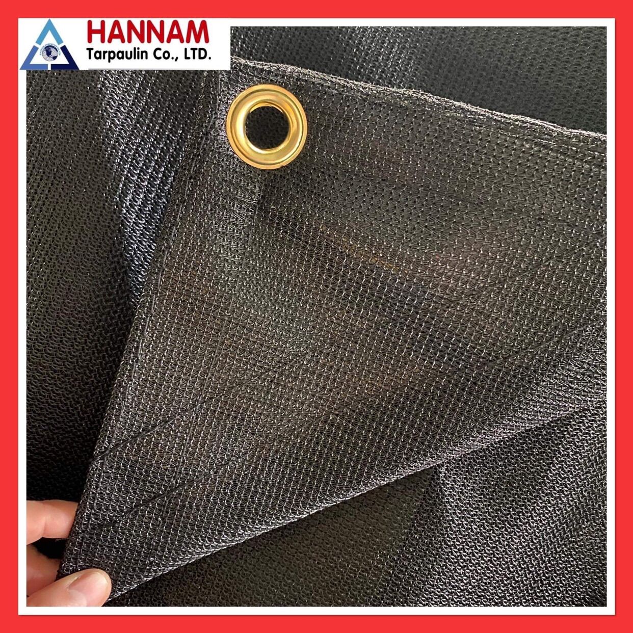 Lưới che nắng rộng 2 mét Hàn Quốc, Che Mái Hiên, Che Hoa Lan (Có May Viền Đóng Khoen)