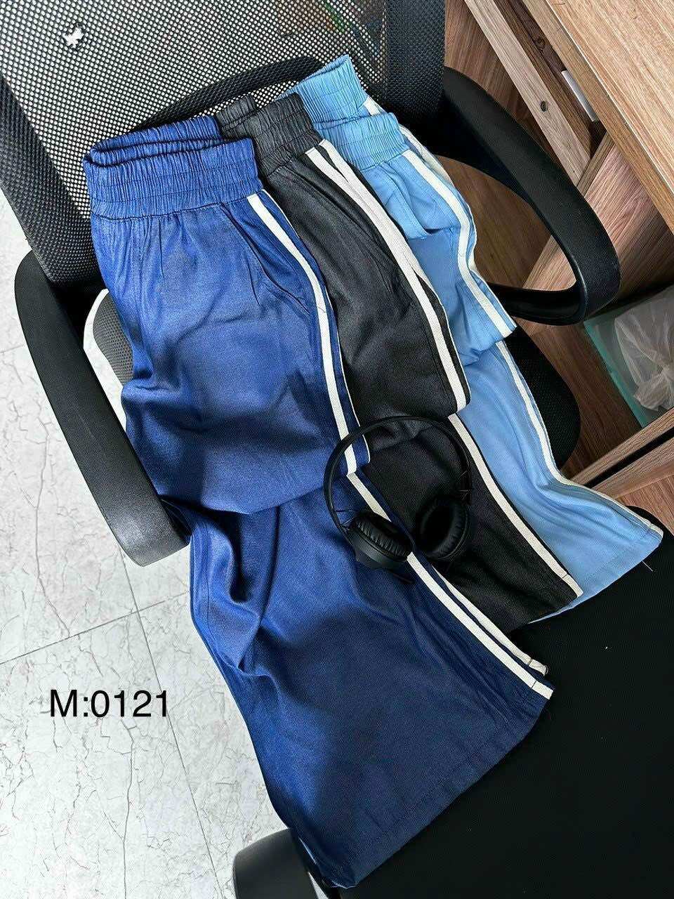 3 size 45-60kg tùy chiều cao] mã 121 quần jean giấy phối kẻ sọc lưng thun, quần dài 100cm ốn rộng 32cm hot trend