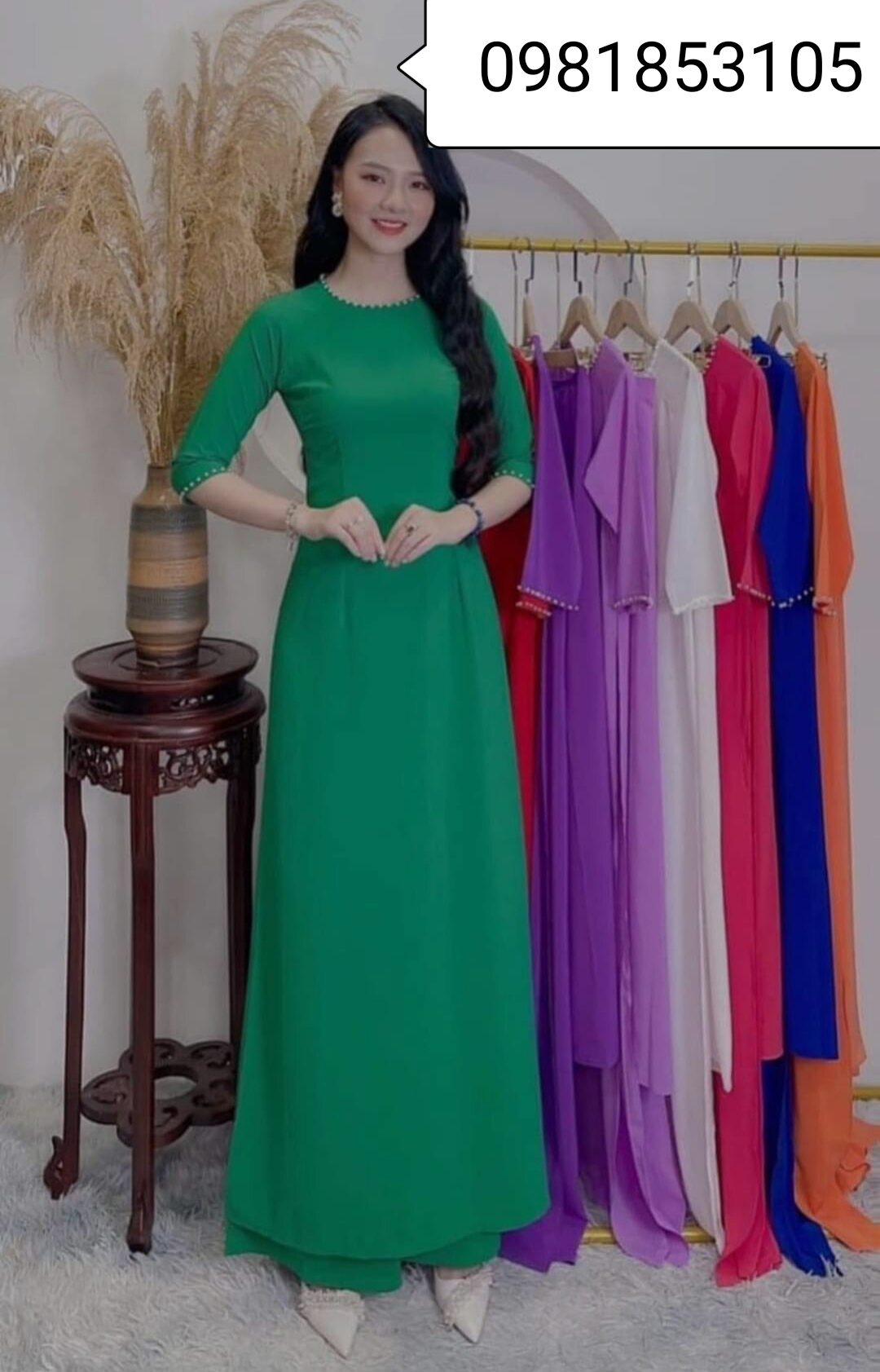 🍄Áo Dài lụa nhật cao cấp (có dãn, hút mồ hôi, không lộ)😻😻😻