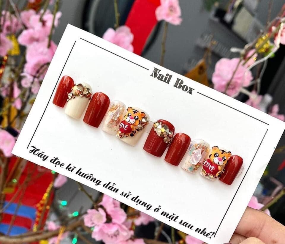 Thú bột nail dán móng siêu xinh vừa móng không to(giá 1 con)