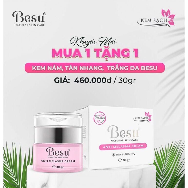MUA 1 TẶNG 1 Kem Nám Tàn Nhang BESU