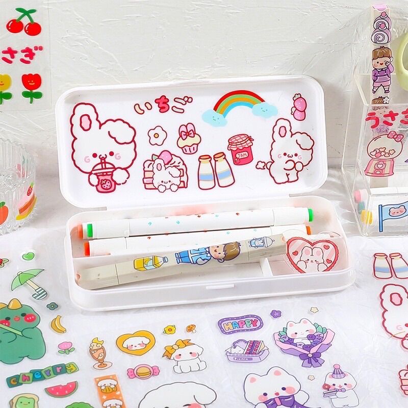 Sticker chống nước hình to dễ thương 19x9cm