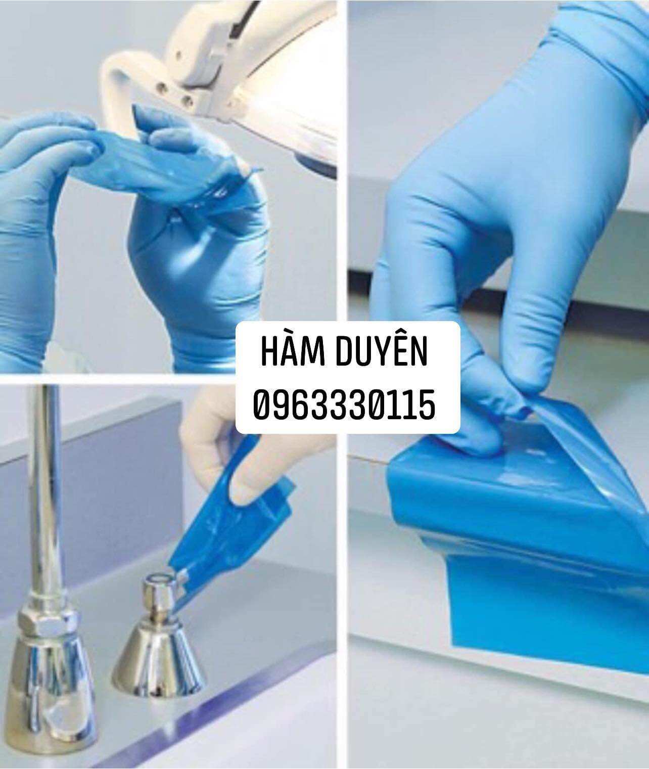 Cuộn băng dán xanh nilon