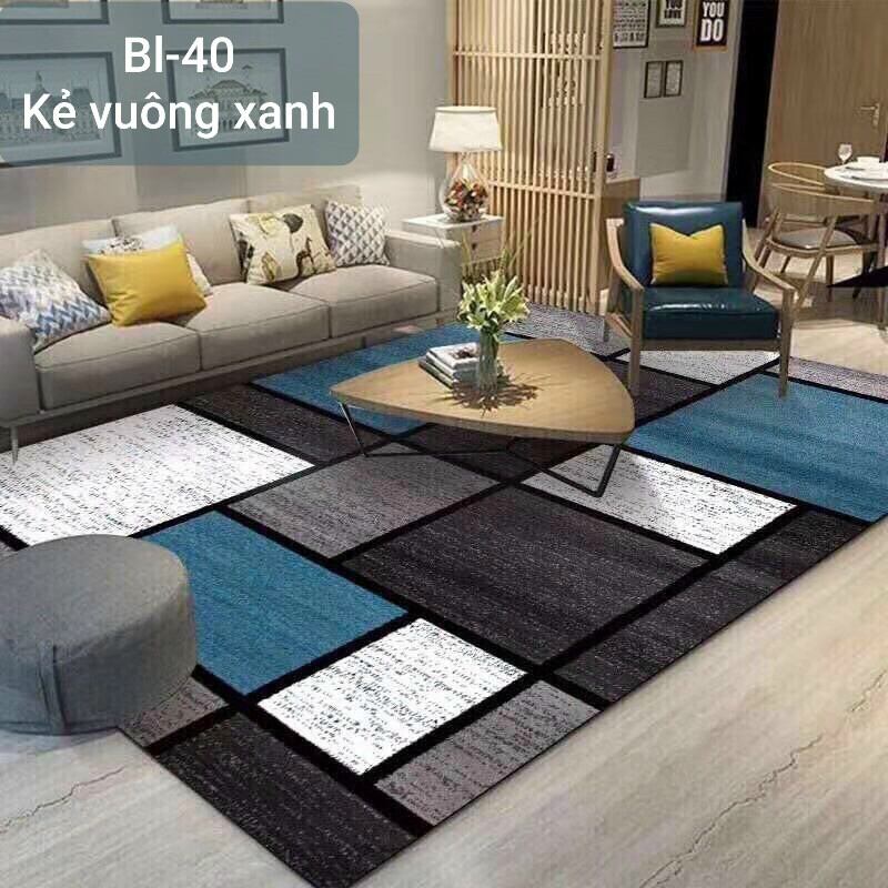 Thảm bali trải sàn thảm trang trí 1m6 x2m3 mẫu vân đá