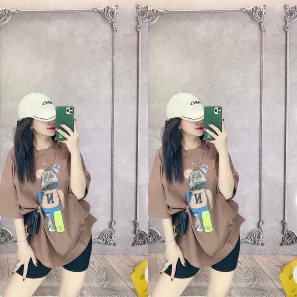 Set bộ áo thun mix quần legging - gấu berick